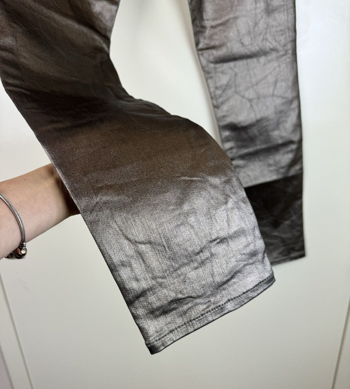 Ralph Lauren Ralph Lauren tompkins skinny metalized rubberized jeans 28 Size 28" / US 6 / IT 42 - 5 Thumbnail
