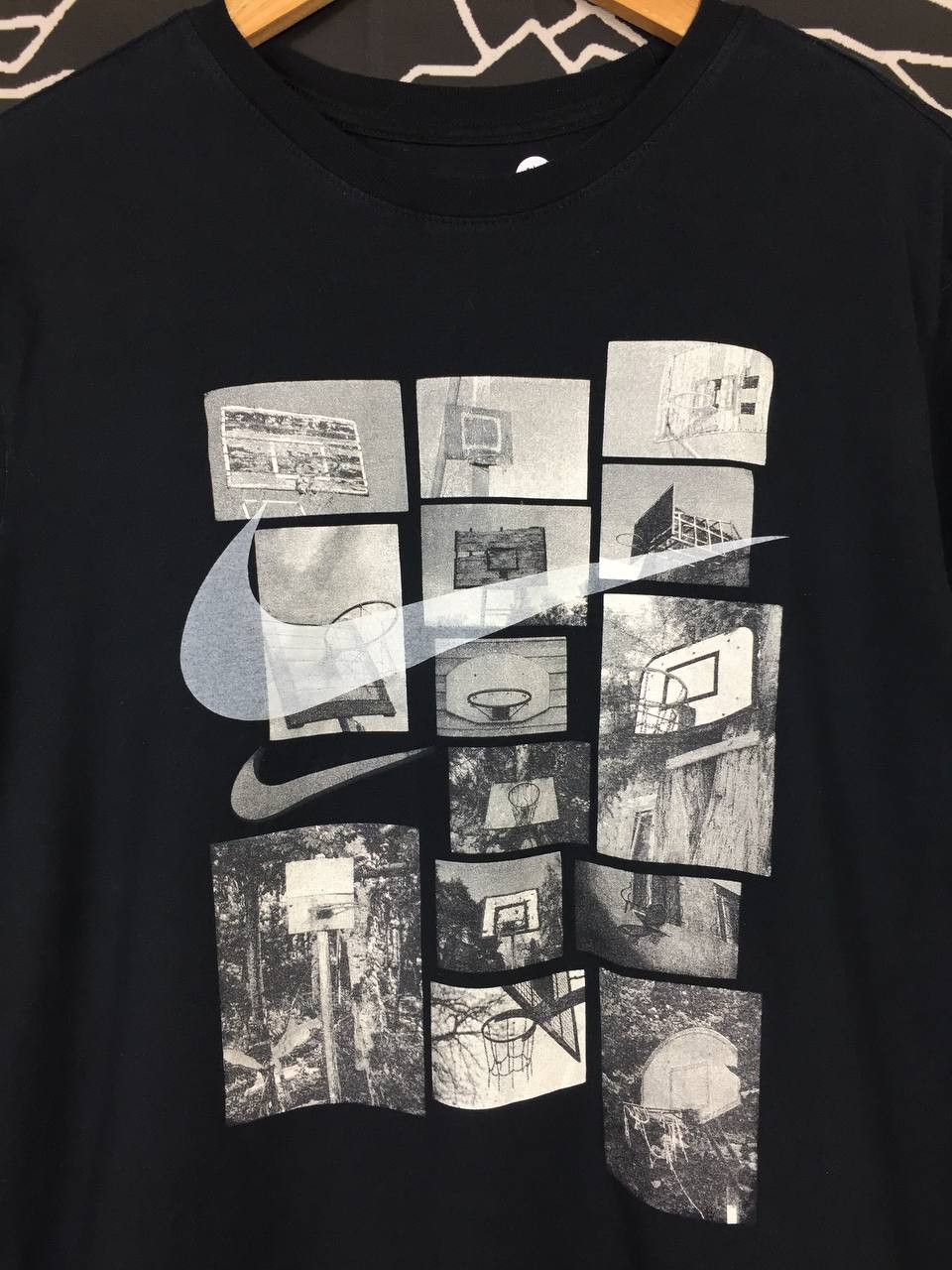 Nike × Vintage Nike Swoosh Hoops One City Basketball Tee Size M Size US M / EU 48-50 / 2 - 3 Thumbnail