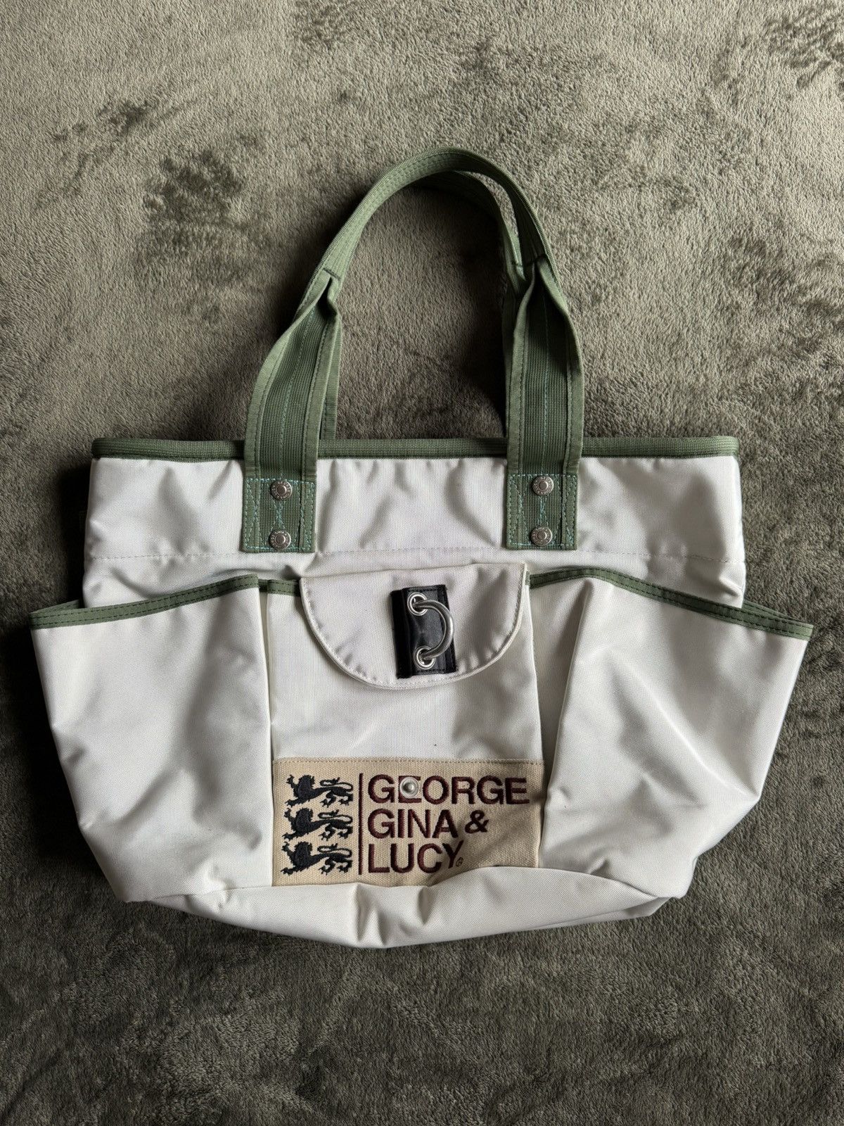 Big Tote Bag George Gina Lucy Ggl Alyx Style Avant Garde in White, Men's