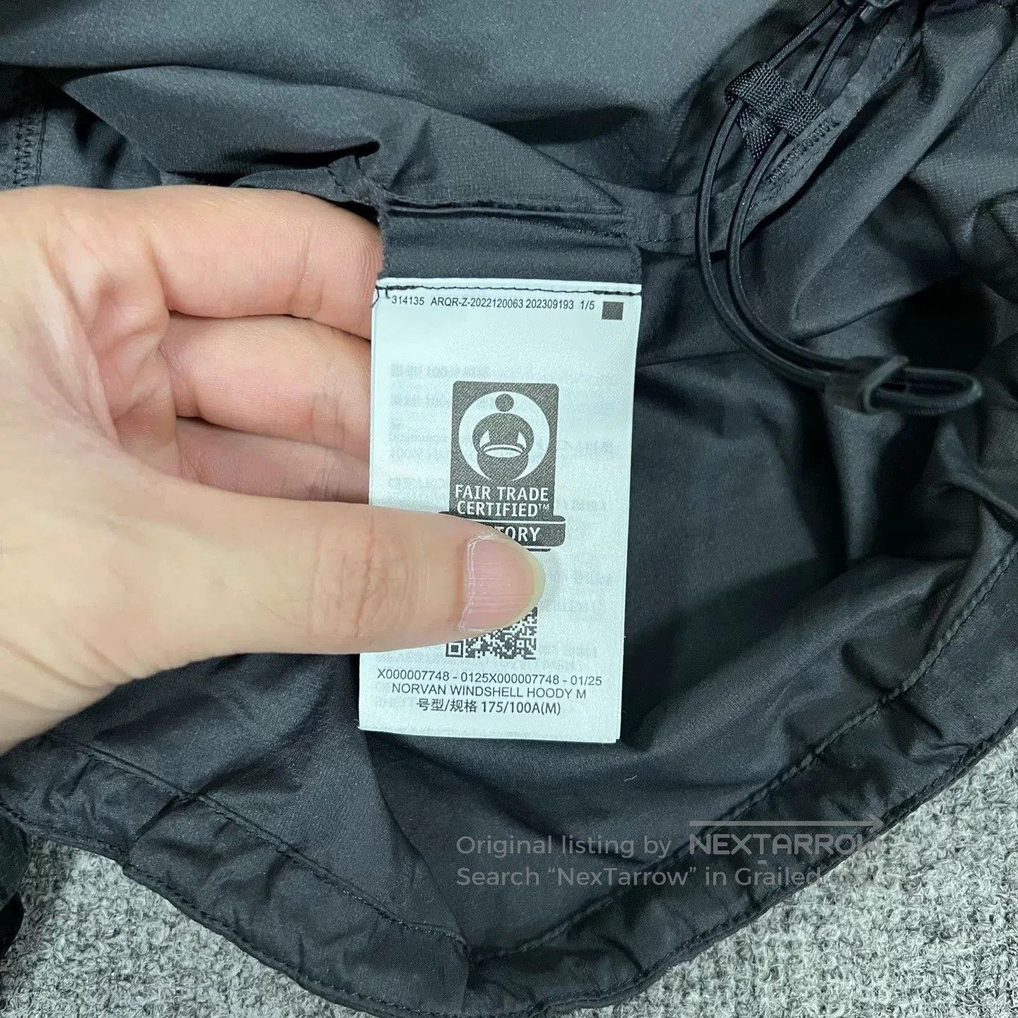 Arc'teryx Arcteryx Norvan Vindshell Hoody Logo. Size US M / EU 48-50 / 2 - 8 Thumbnail