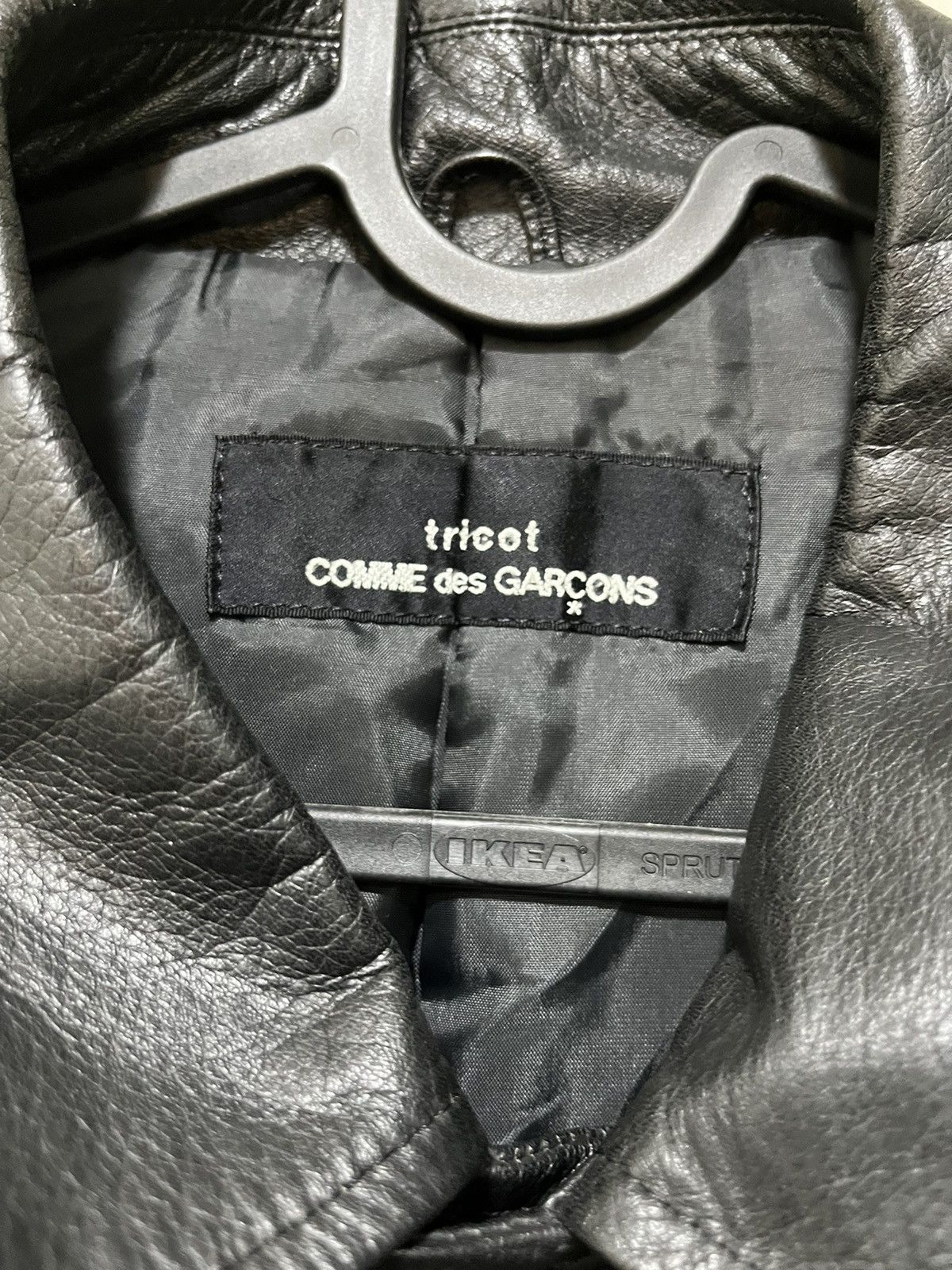 Comme des Garcons × Comme des Garcons Homme × Comme des Garcons Homme Plus COMME des GARCONS Leather Jacket Coat Size US XL / EU 56 / 4 - 5 Thumbnail