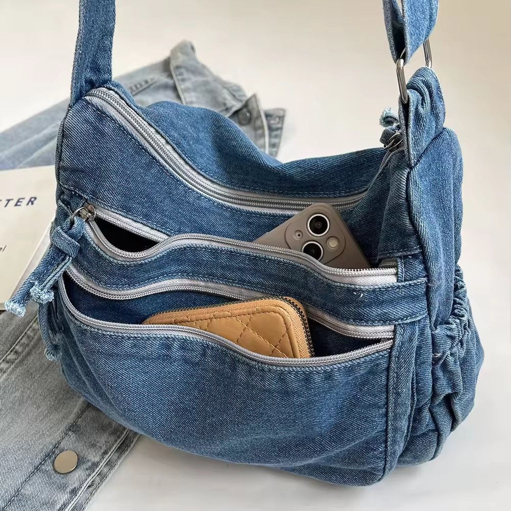 Vintage Vintage Denim Shoulder Bag Size ONE SIZE - 5 Thumbnail
