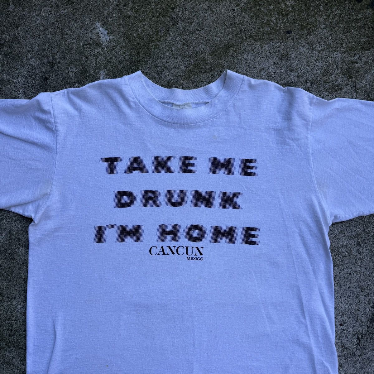 Vintage VINTAGE TAKE ME DRUNK I'M HOME TEE Size US L / EU 52-54 / 3 - 4 Thumbnail