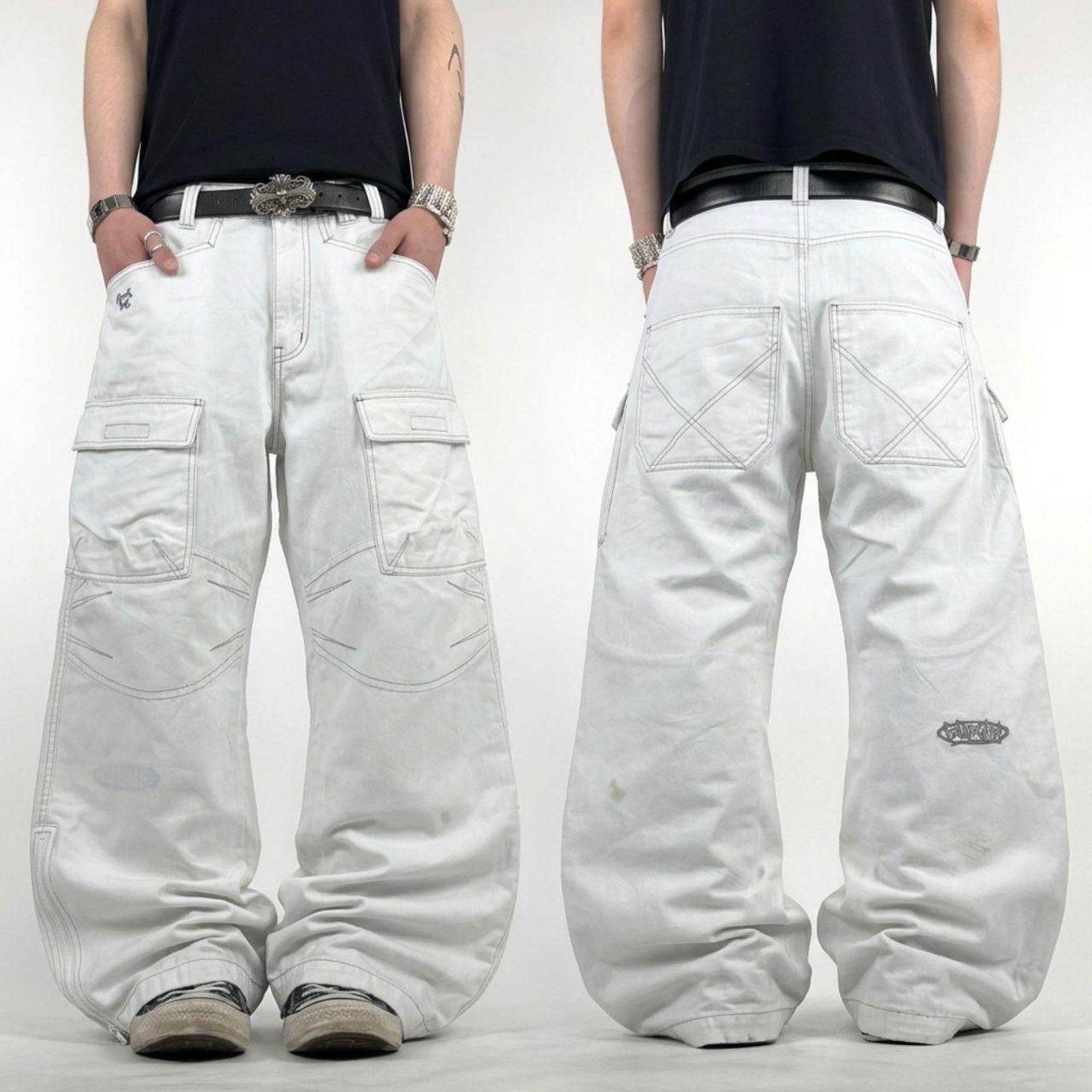Vintage Vintage Macgear Cargo Rave Pants Contrast Stitching | Grailed