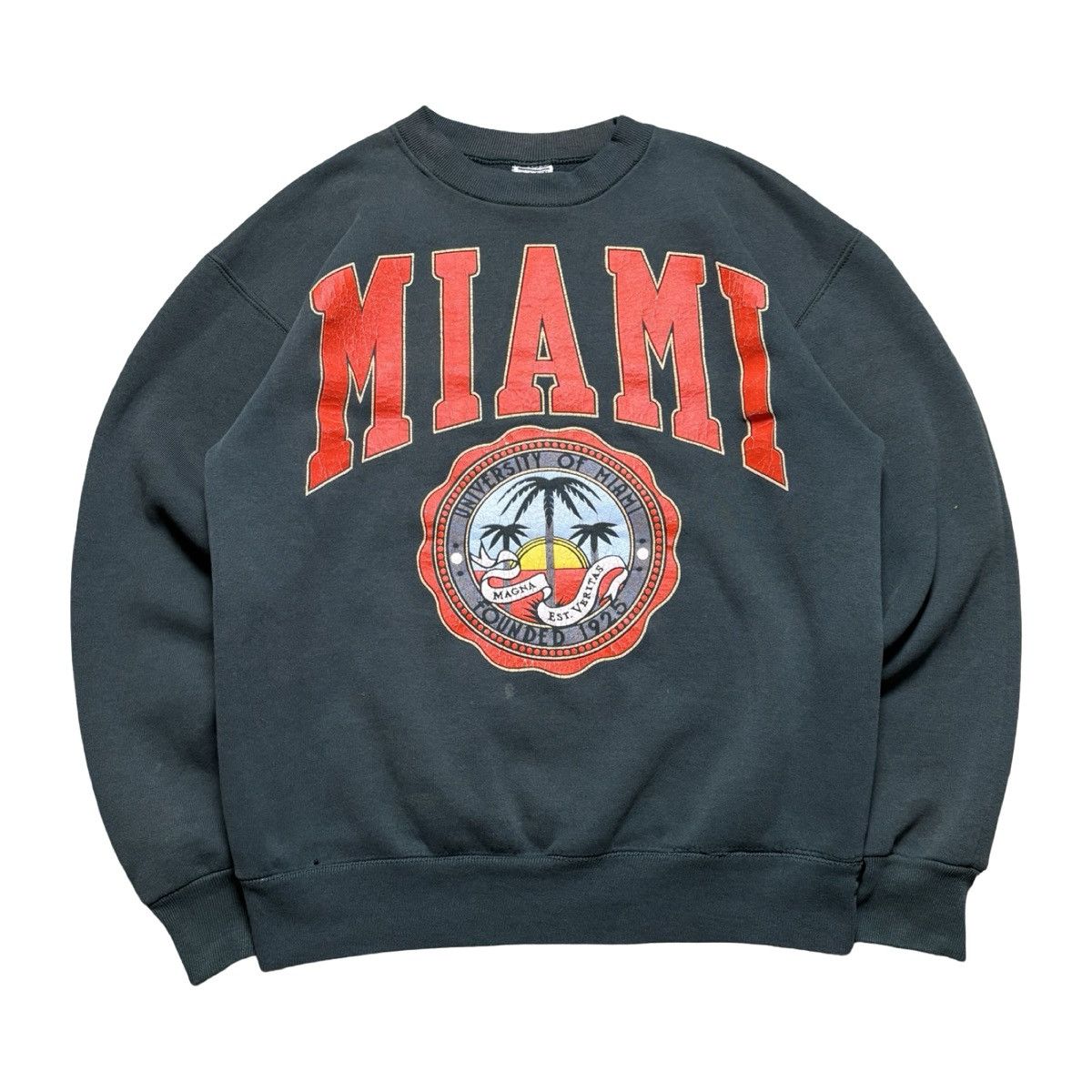 Other Vintage Miami Sweatshirt Mens M Green Galt Sand 90s College Size US M / EU 48-50 / 2 - 1 Thumbnail