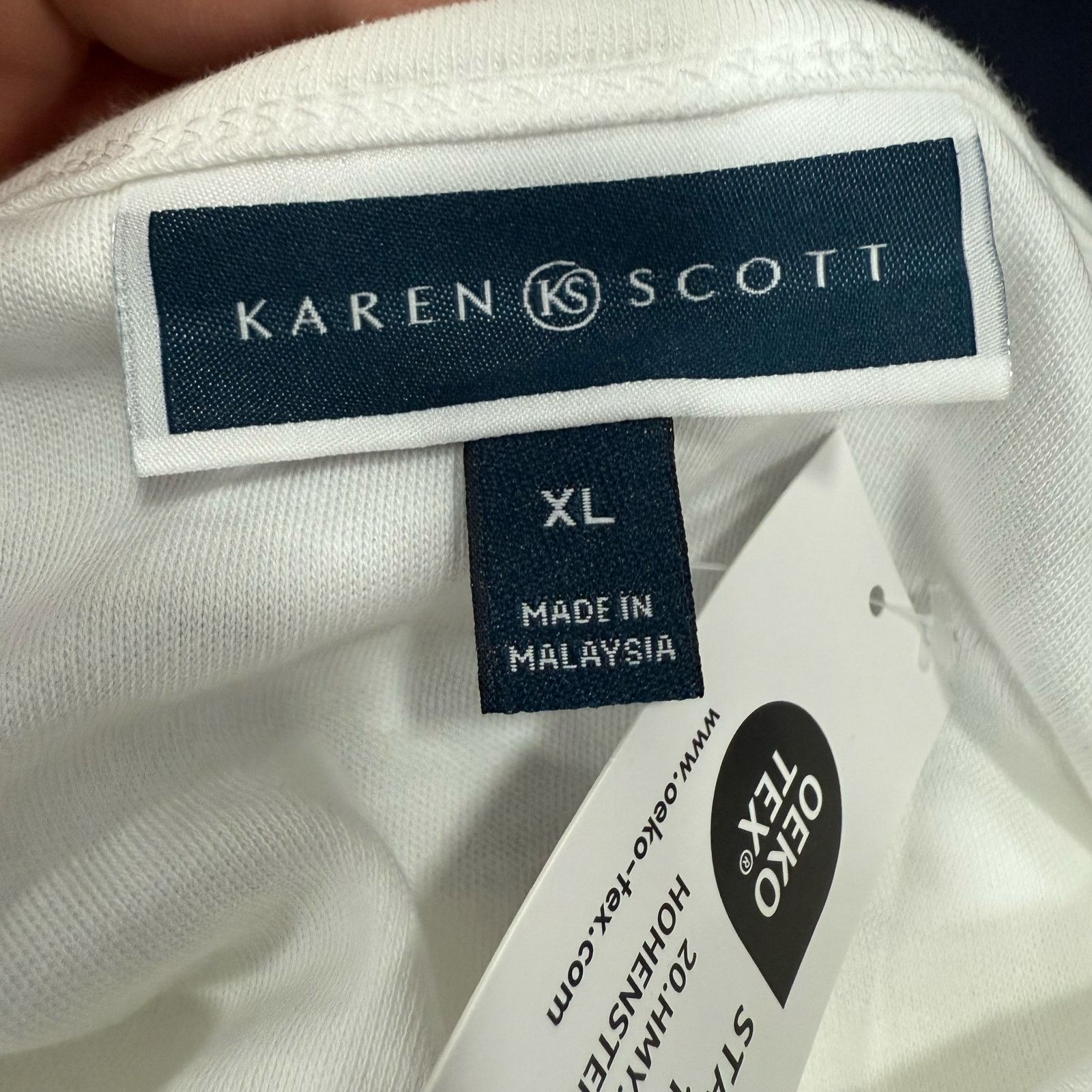 Other Karen Scott Women’s Blouse Top sz XL V-Neck NEW #G531 Size XL / US 12-14 / IT 48-50 - 5 Thumbnail