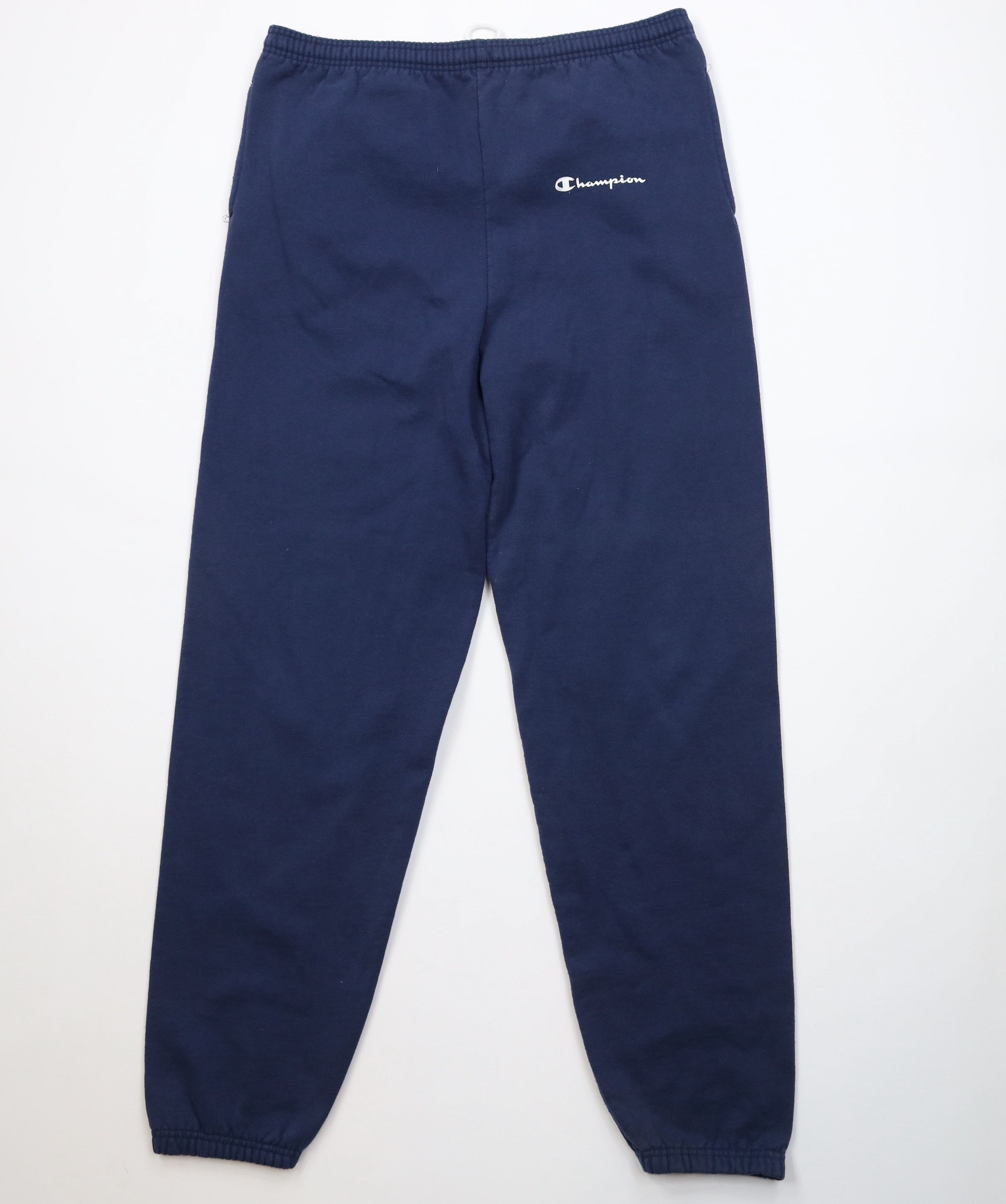 Champion Vintage 90s Champion Cuffed Sweatpants Joggers Pants Blue Size US 38 / EU 54 - 1 Thumbnail