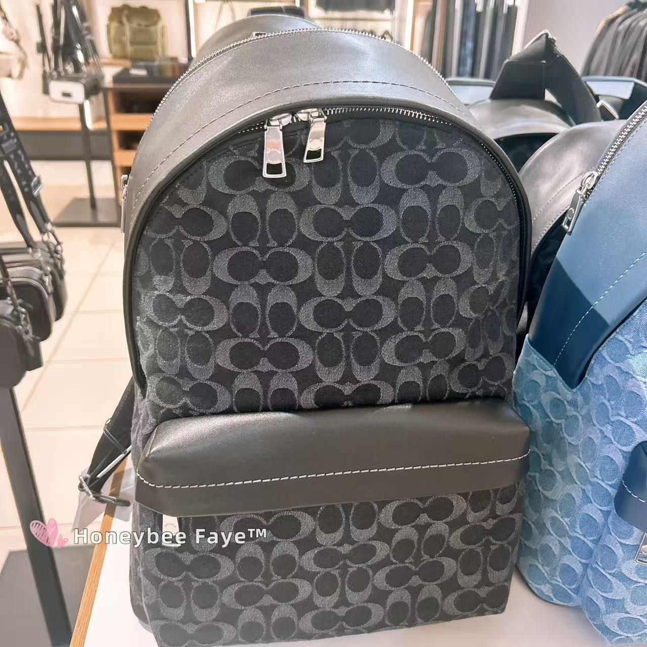 Coach Taylor Backpack In Signature Denim CDC49 Size ONE SIZE - 2 Thumbnail