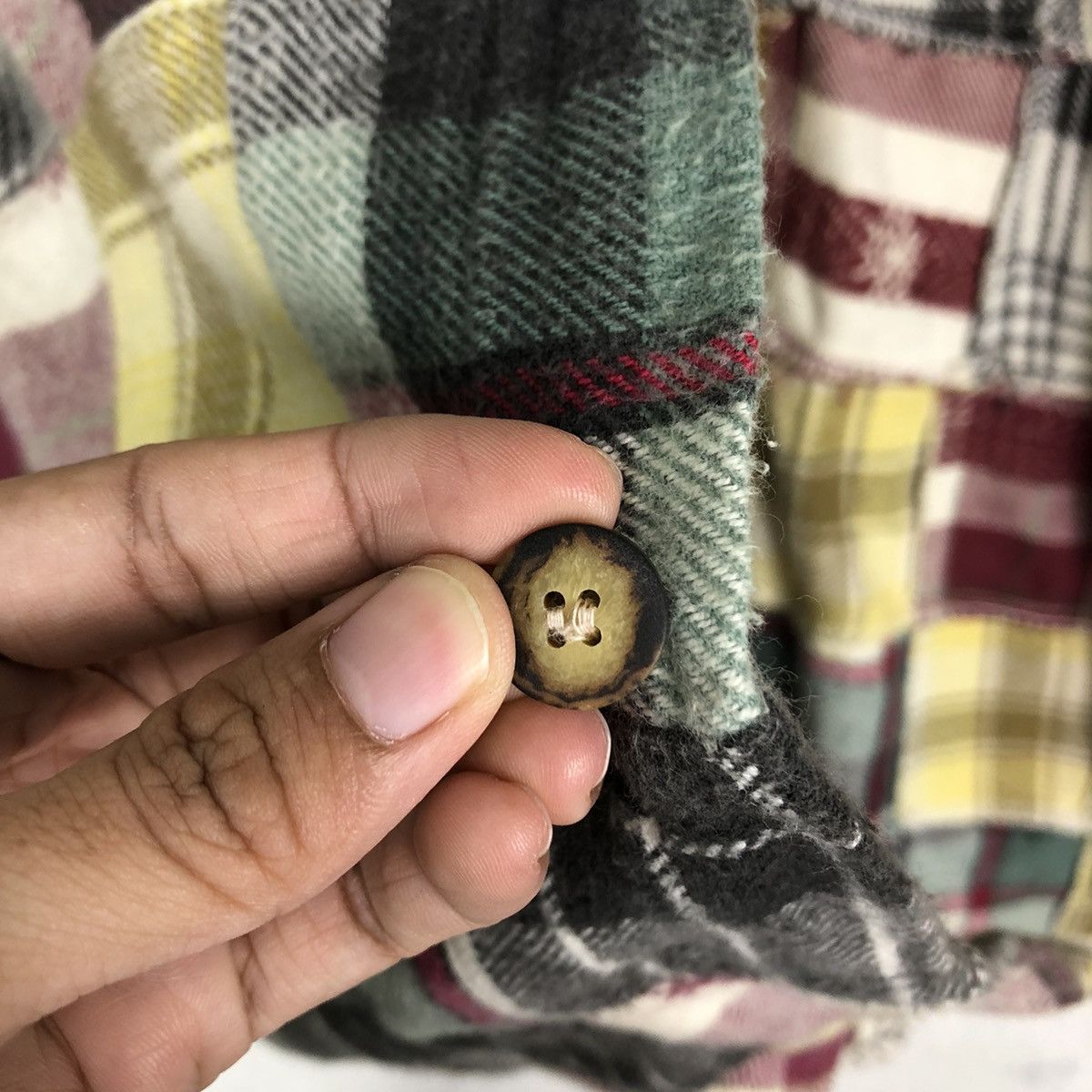 Flannel 🔥Vtg Flannel Jacket Patchwork Design Kearney House Japan Size US L / EU 52-54 / 3 - 16 Thumbnail