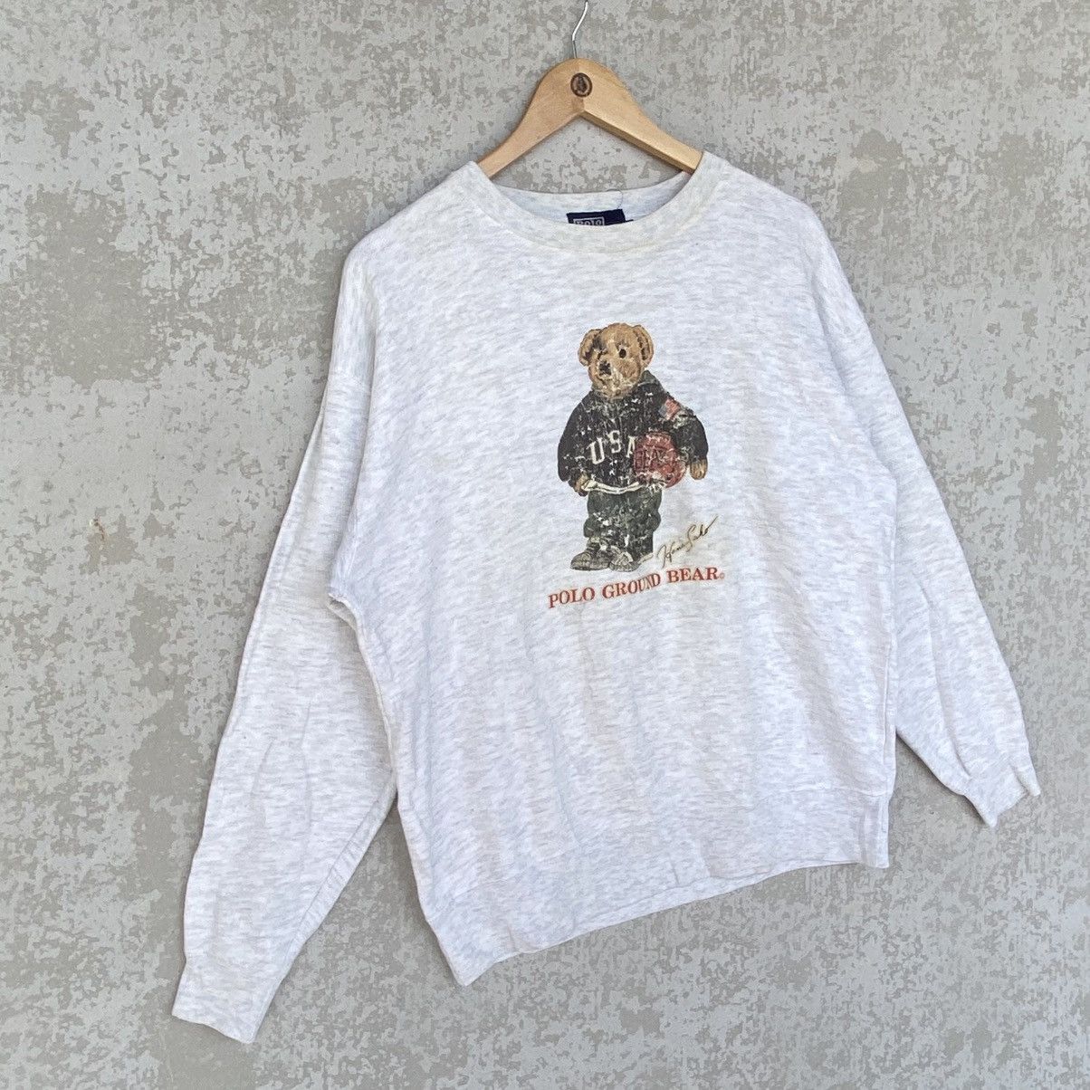 Other Vintage Polo by Polo Ground Printed Crewneck Sweatshirt Gray Size M / US 6-8 / IT 42-44 - 3 Thumbnail
