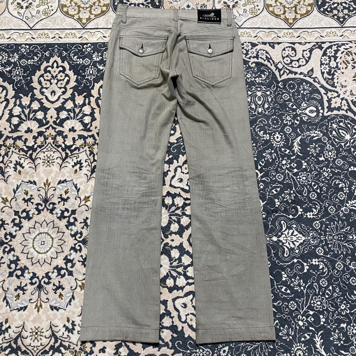 Le Grande Bleu (L.G.B.) BIGLIDUE Coated Denim Flare Jeans Size US 31 - 21 Thumbnail