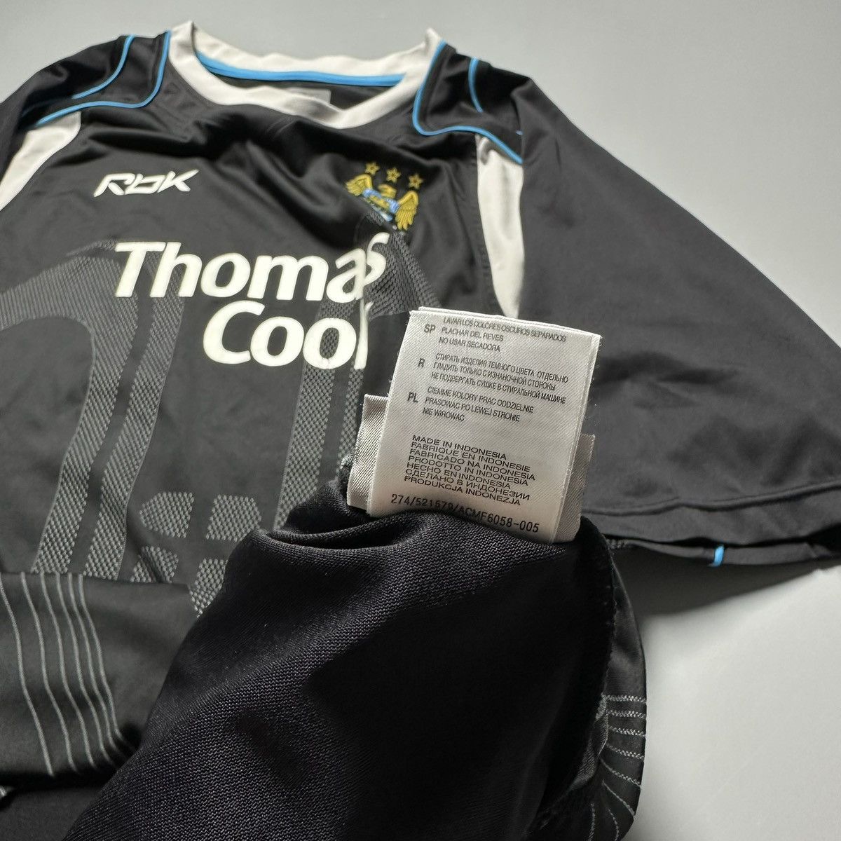 Reebok MAN CITY REEBOK 2005/2006 FOOTBALL AWAY JERSEY #21 HAMANN Size US XXL / EU 58 / 5 - 9 Thumbnail
