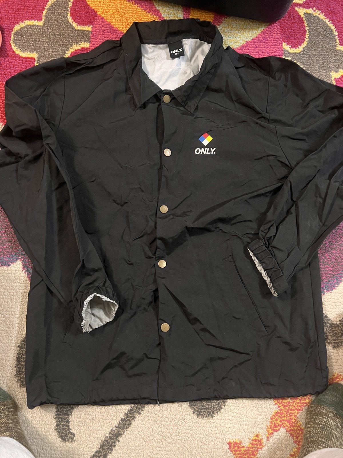 Only NY Only NY Hazard/Hazmat/Chemical Logo Coach Jacket Size US XL / EU 56 / 4 - 1 Thumbnail