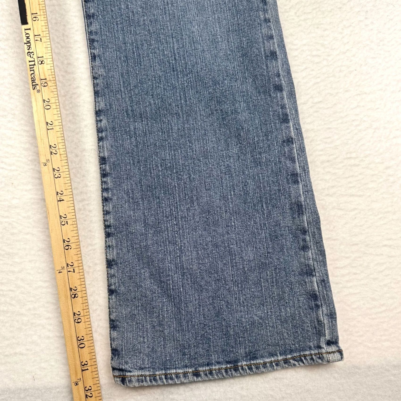 Lucky Brand VINTAGE Lucky Brand Dungarees Jeans Women 14 32x32 Mid Rise Bootcut 5-Pocket Denim Blue Y2K Size 36" / US 14 / IT 50 - 7 Thumbnail