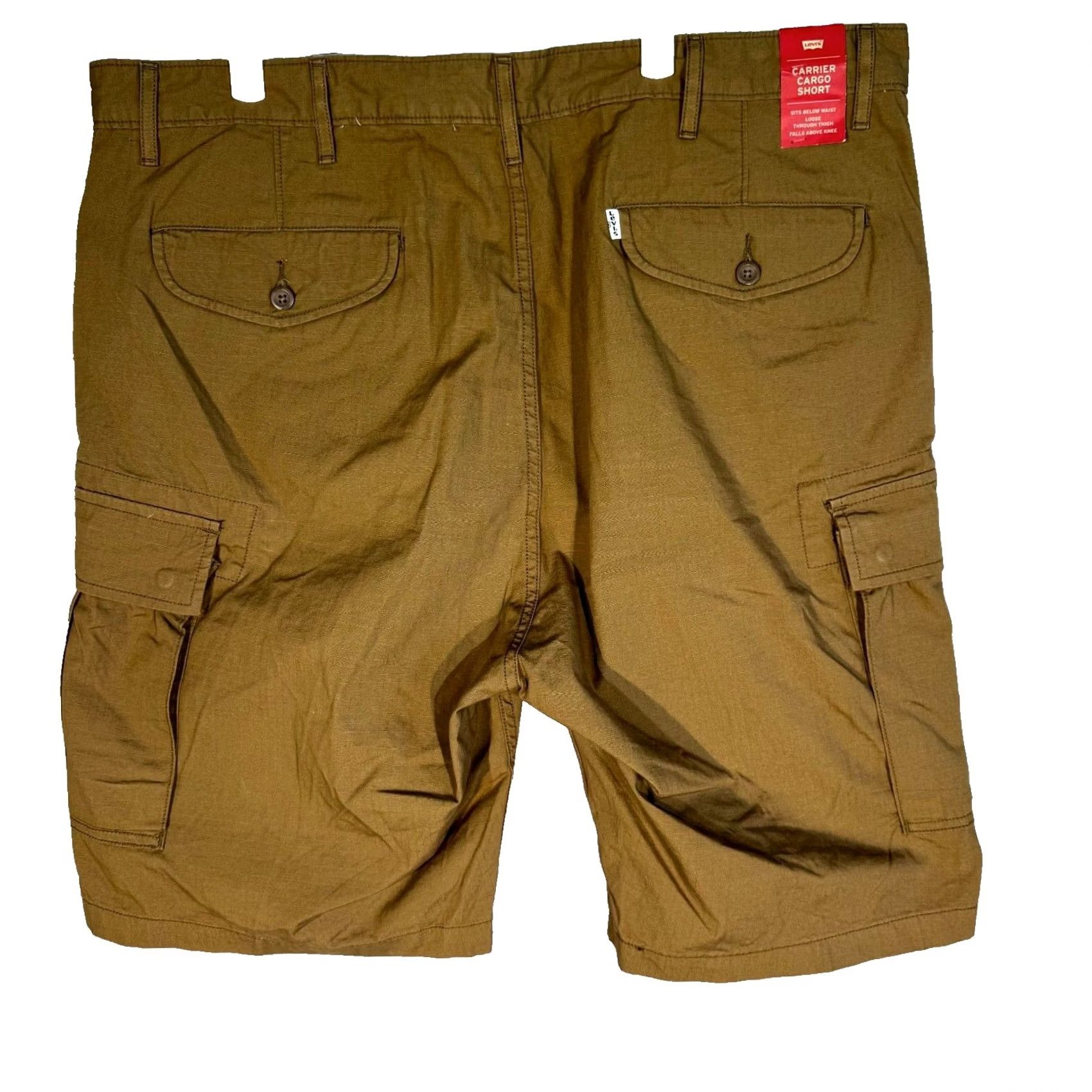 Levi's VINTAGE Levis Cargo Shorts Mens Loose Fit Tan Mid Rise Flat Front 40 Casual Shorts Size US 40 / EU 56 - 2 Thumbnail