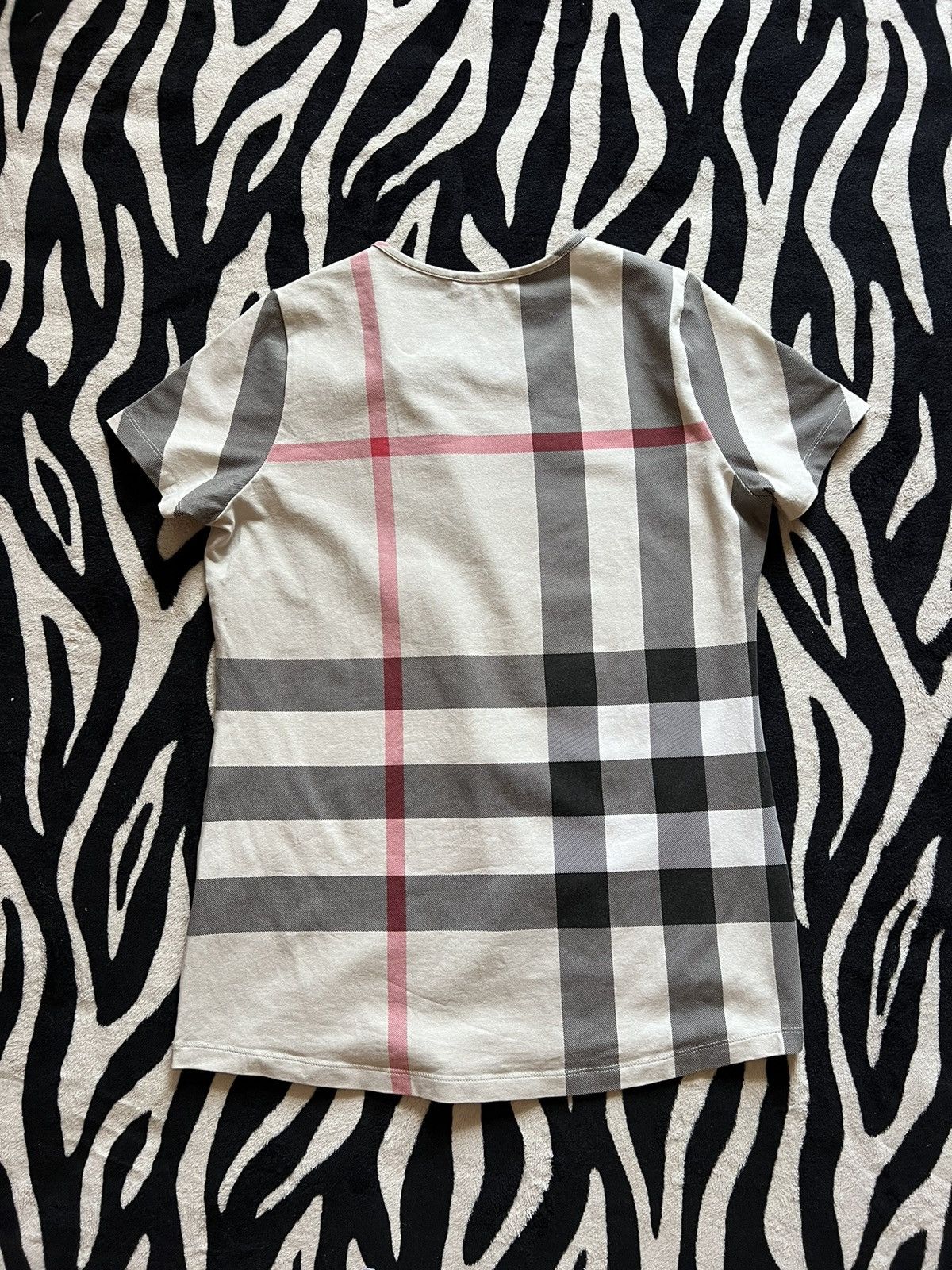 Burberry × Burberry Prorsum Burberry Brit Nova Check t-shirt luxury authentic Size L / US 10 / IT 46 - 5 Thumbnail