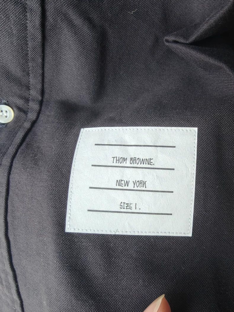 Thom Browne Thom Browne Black embroidered shirt Size US S / EU 44-46 / 1 - 5 Thumbnail