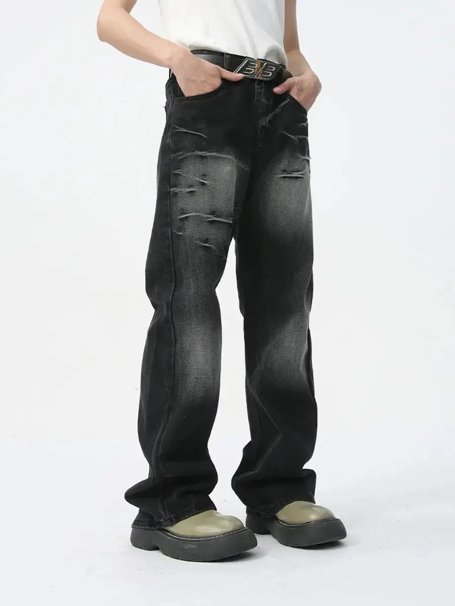 Japanese Brand Retro loose high street jeans Size US 32 / EU 48 - 2 Thumbnail
