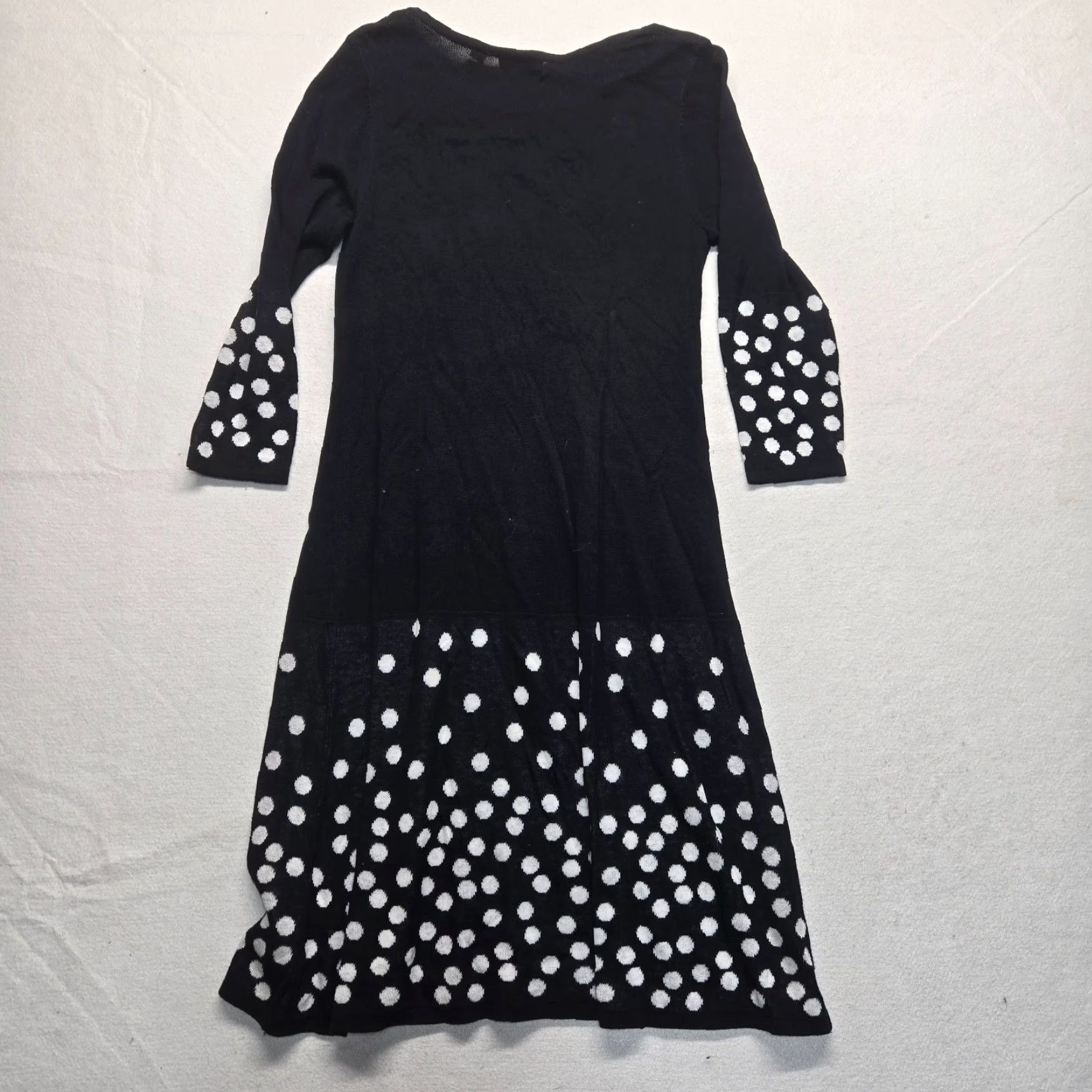 Vintage VINTAGE Cato Dress Shirt Women S Black Polka Dot Long 1946 90s? Size S / US 4 / IT 40 - 7 Thumbnail