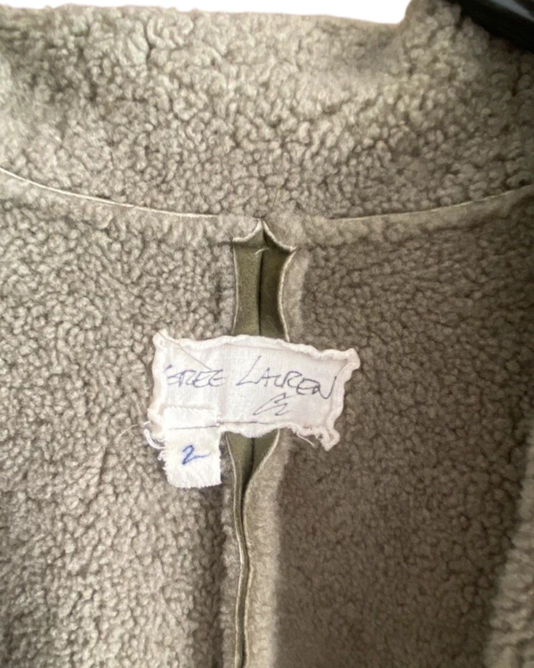 Greg Lauren F/W 2017 ARMY SHEARLING LEATHER COAT Size US M / EU 48-50 / 2 - 5 Thumbnail