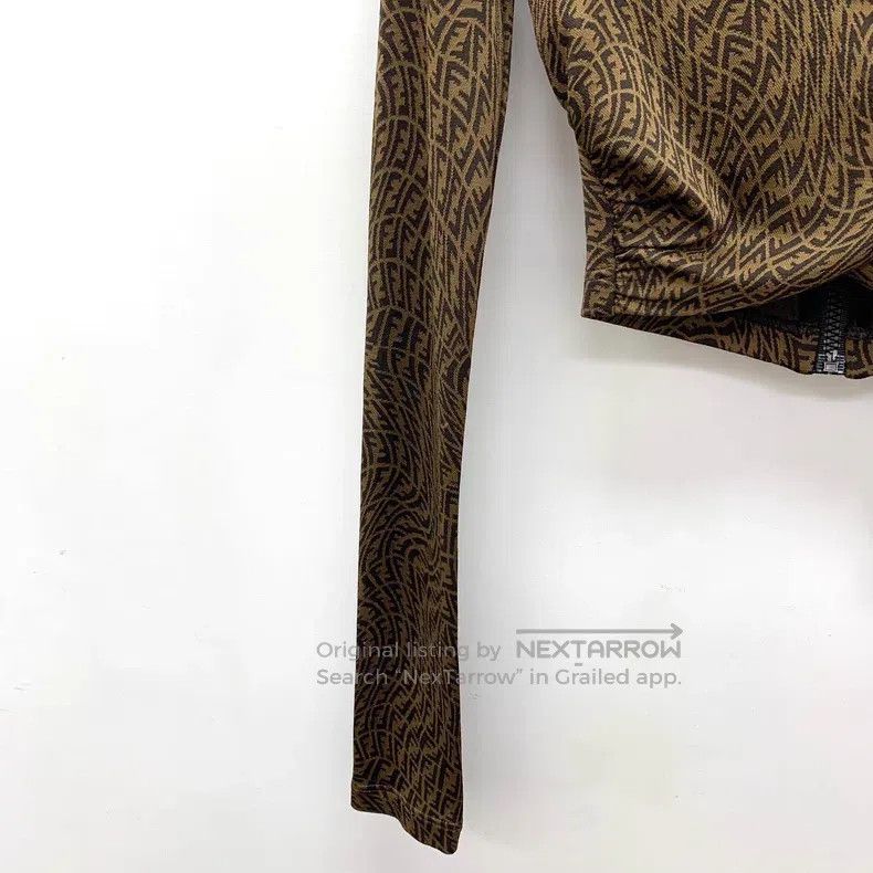 Fendi Fendi Dark brown double F monogram printed high-neck long- Size XS / US 0-2 / IT 36-38 - 4 Thumbnail