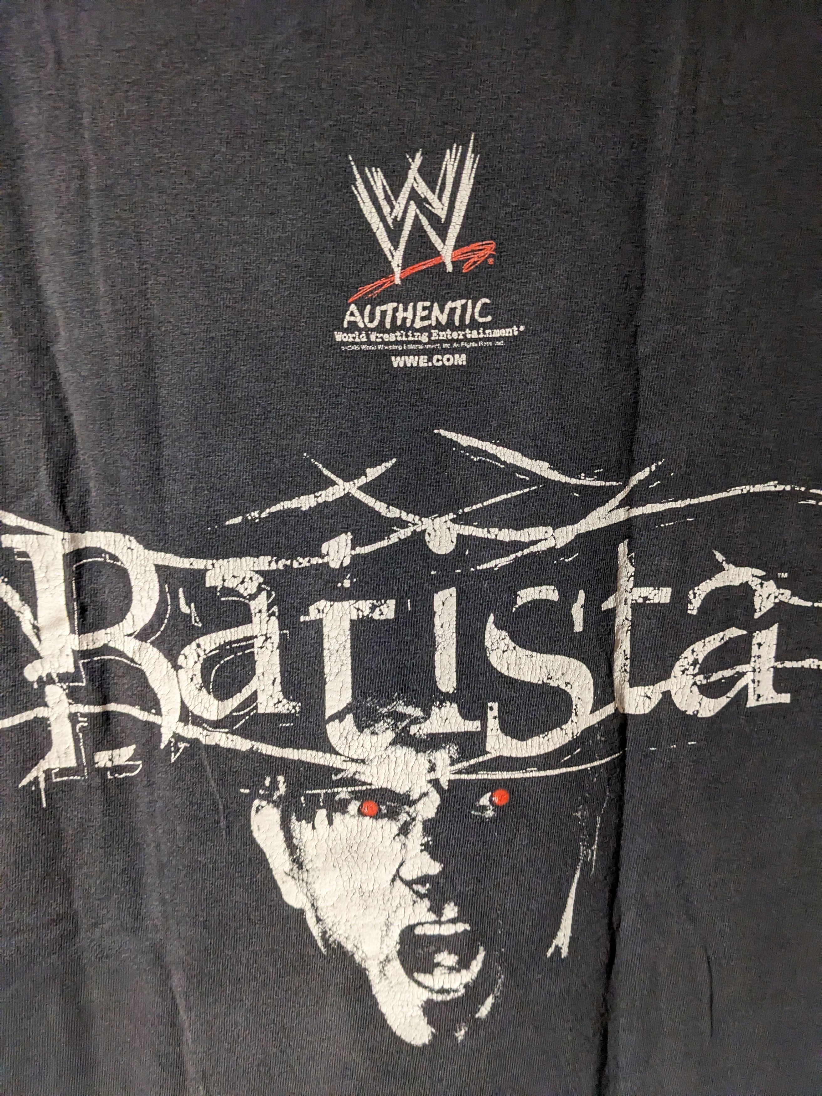 Vintage × WWE Vintage 2005 Batista The Animal WWE Wrestling T-Shirt Size US M / EU 48-50 / 2 - 2 Thumbnail