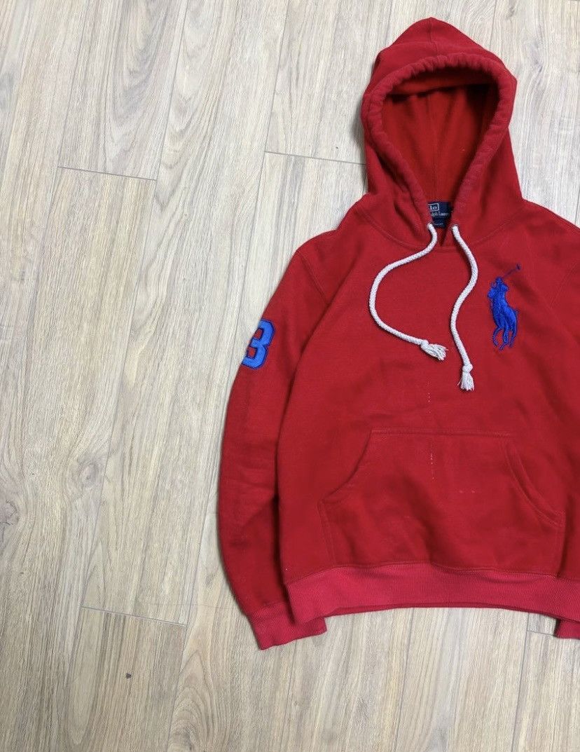 Polo Ralph Lauren × Vintage Vintage Polo Ralph Lauren Distressed Rugby Hoodie Size US S / EU 44-46 / 1 - 3 Thumbnail