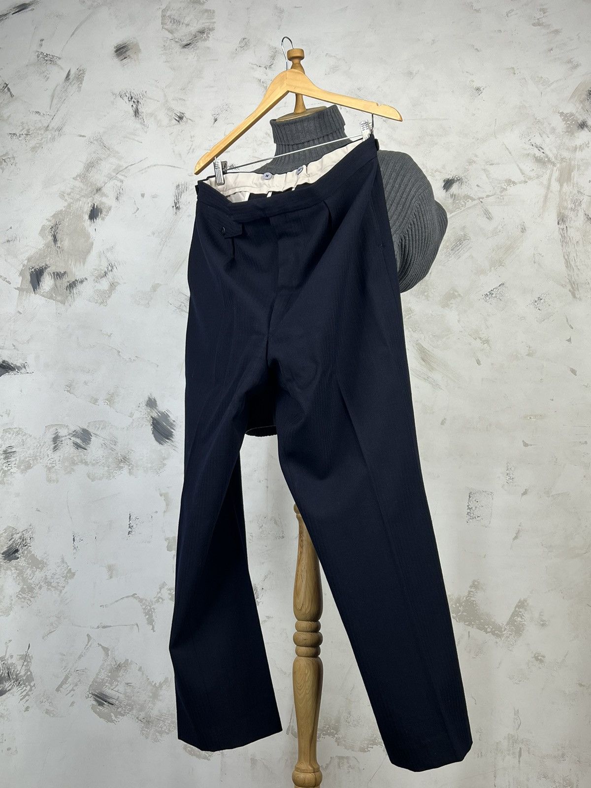 Burton Burton Tailored Navy Two Piece Suit Jacket Trousers L - XL Size 50R - 10 Thumbnail