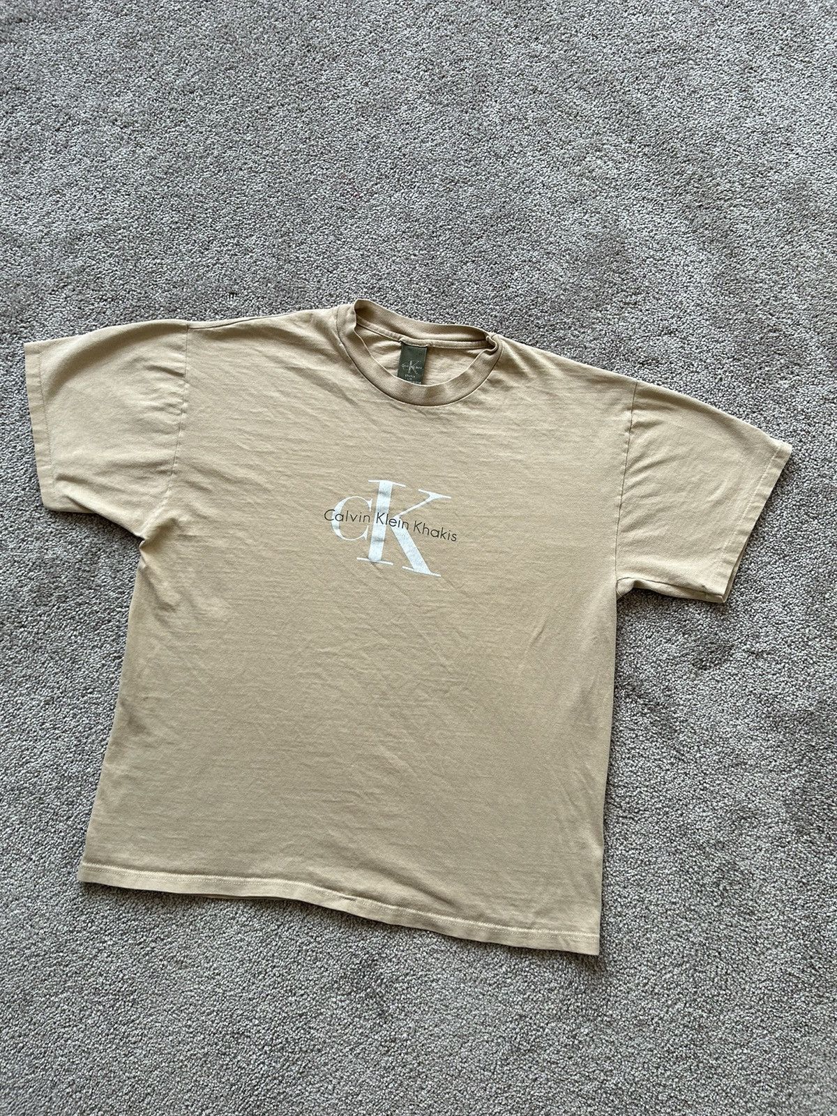 Calvin Klein × Vintage Vintage Calvin Klein Jeans box Logo Tee Size US M / EU 48-50 / 2 - 1 Thumbnail