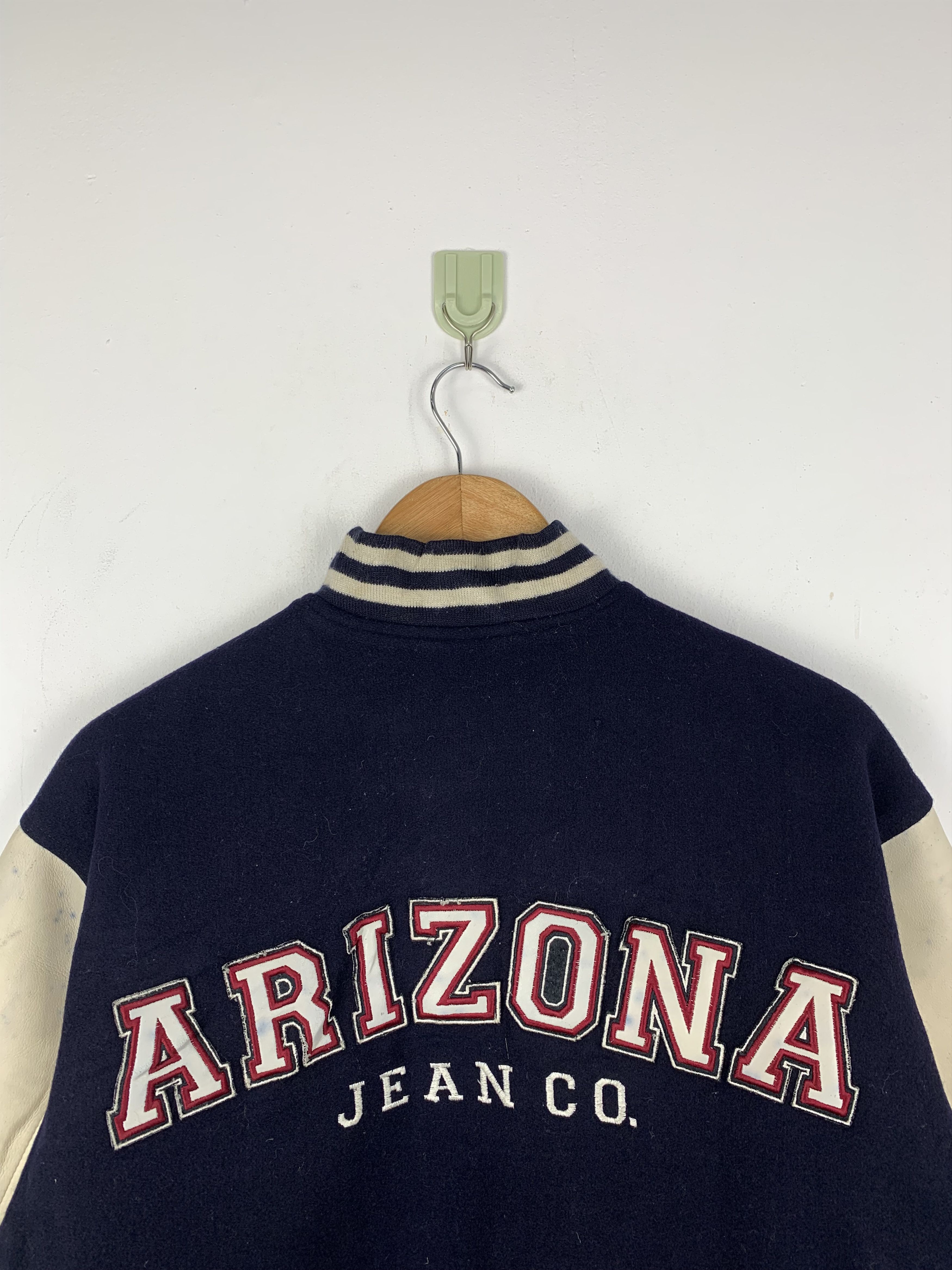 Arizona Jean Co. Vintage Arizona Sleeve Leather Varsity Jacket V0511 Size US L / EU 52-54 / 3 - 4 Thumbnail