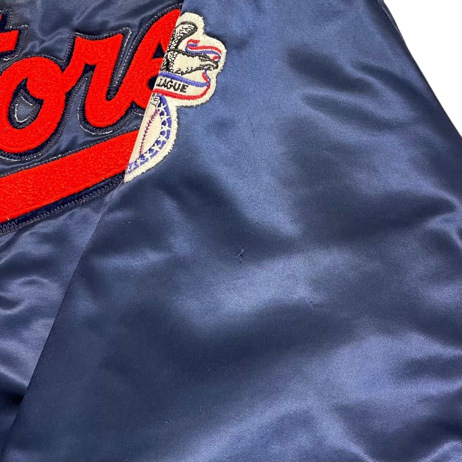 MLB VTG 90s WASHINGTON SENATORS STARTER SATIN BOMBER JACKET XL Size US XL / EU 56 / 4 - 10 Thumbnail