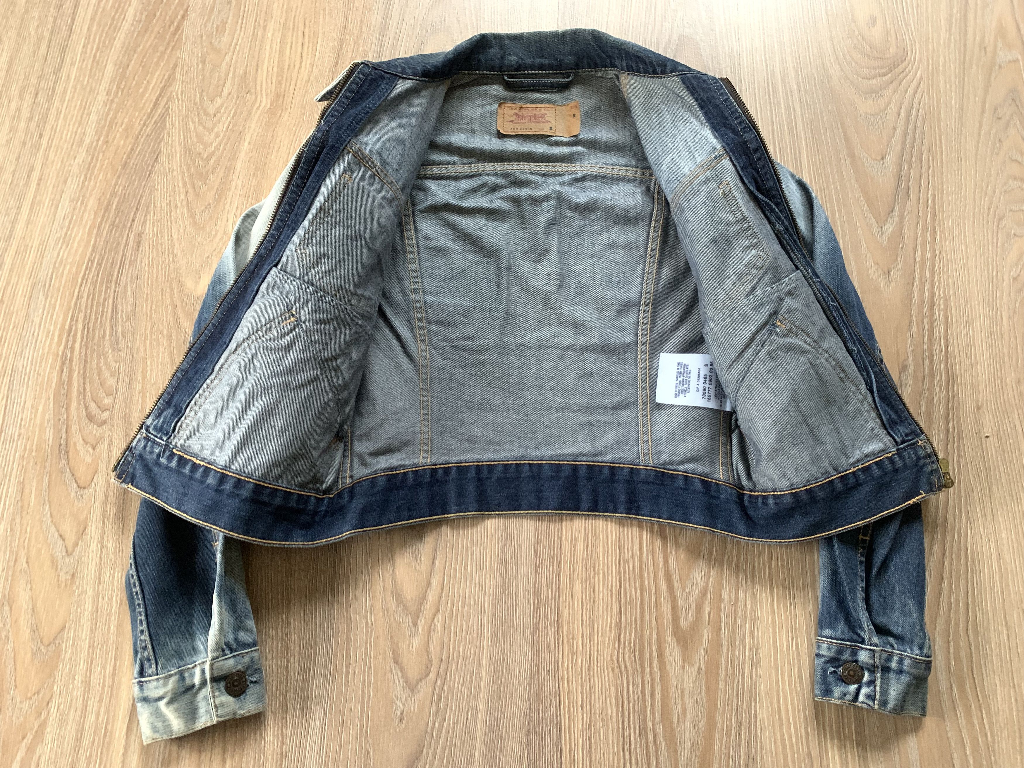 Levi's Vintage Womens Levi’s Denim Zip Jacket Size S / US 4 / IT 40 - 6 Thumbnail