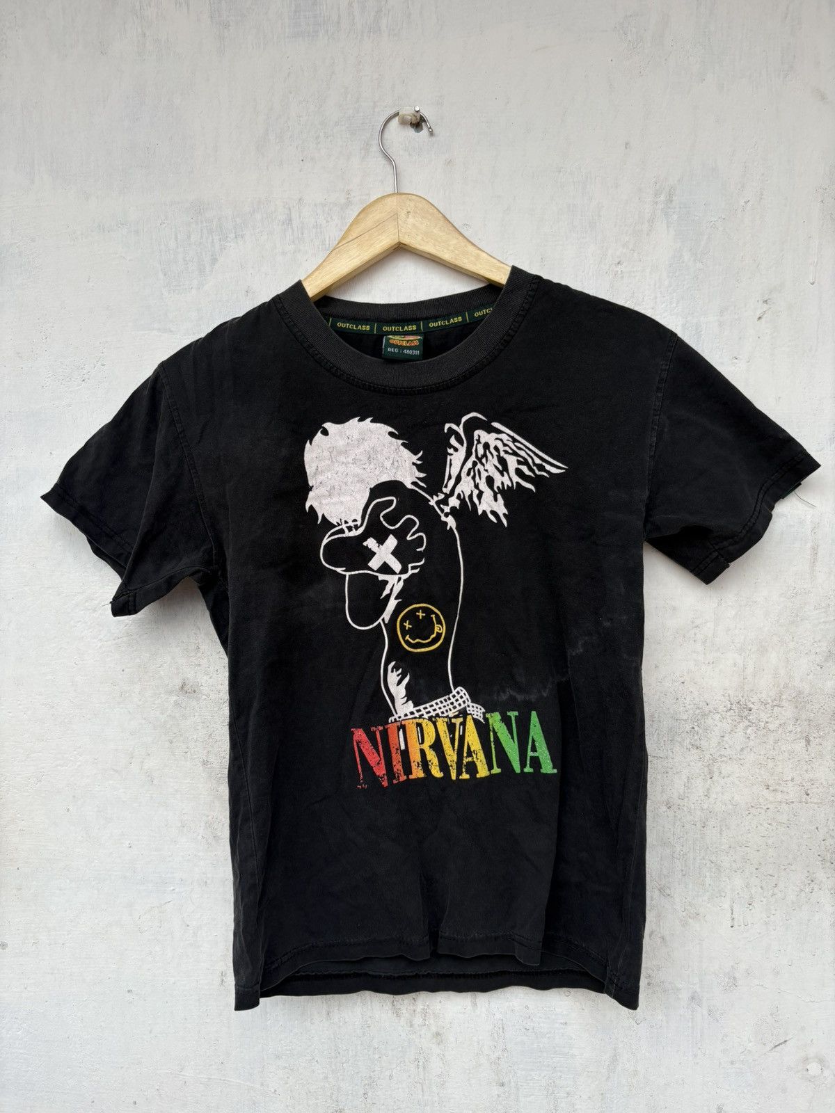 Japanese Brand Angel Nirvana Band Tees Size US S / EU 44-46 / 1 - 1 Thumbnail