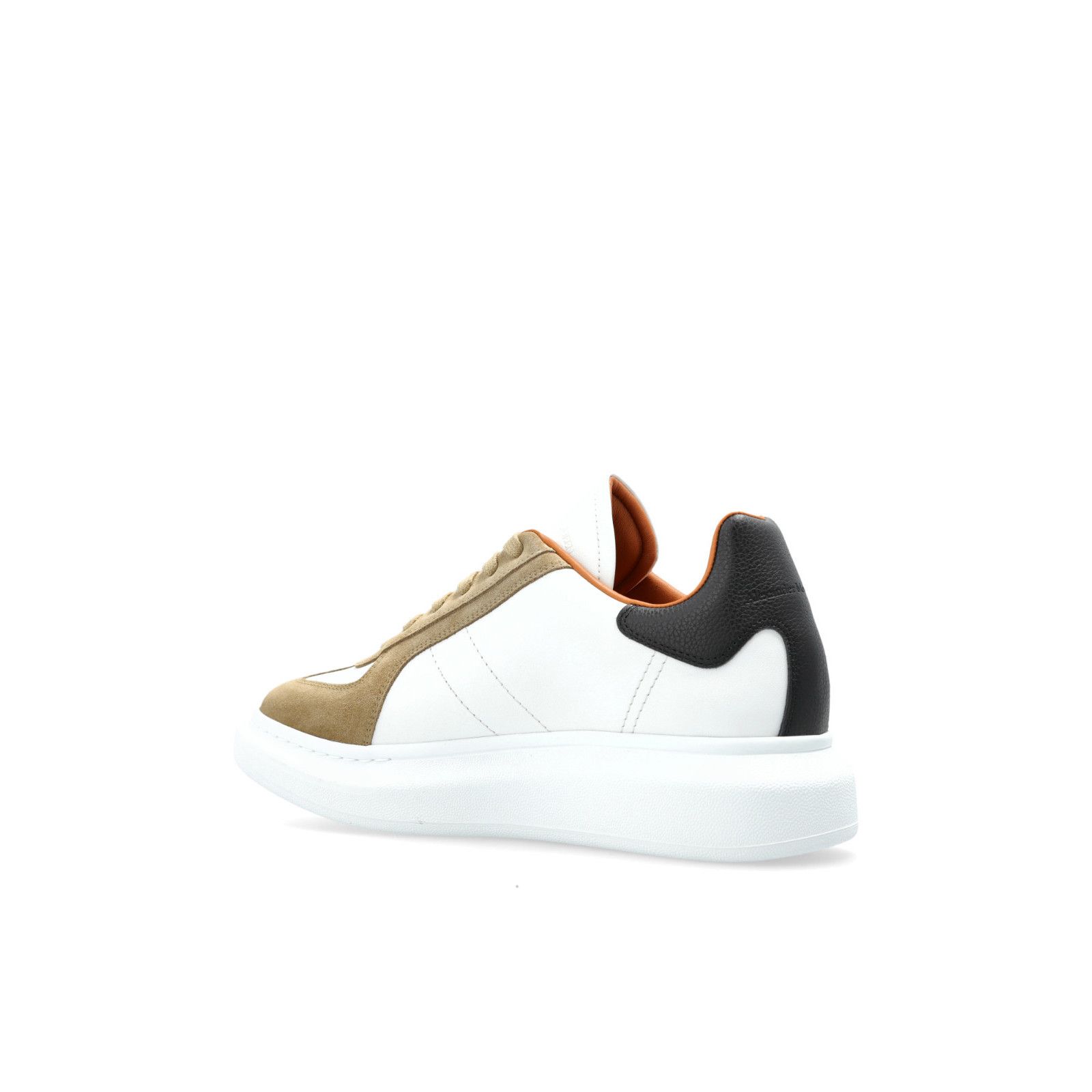 Alexander McQueen ALEXANDER MCQUEEN Oversized Retro $830 Men's White/Beige Lea Size US 10.5 / EU 43-44 - 3 Thumbnail
