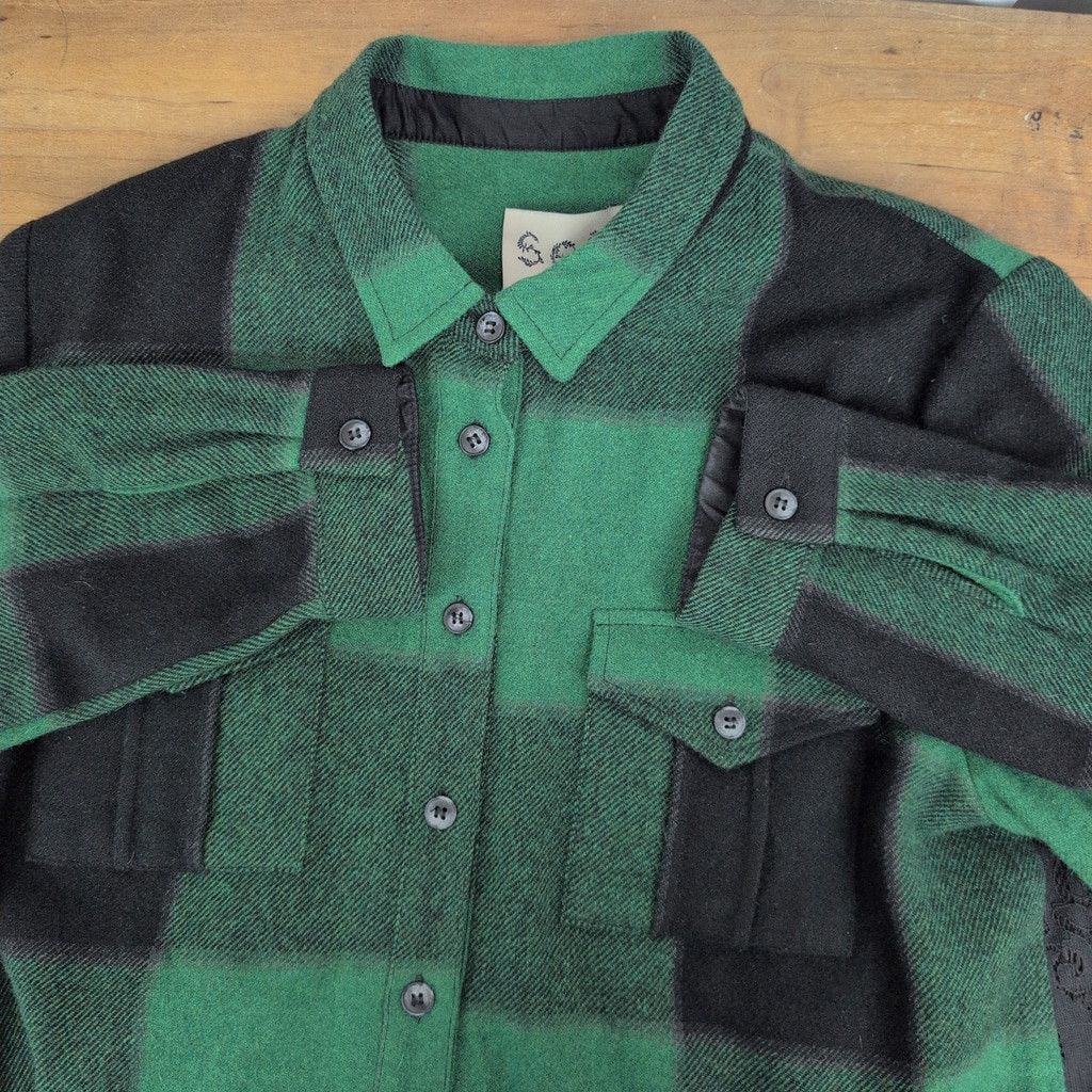 Sea New York Sea New York Lace Back Wool Button Up Collared Shirt 10 Size L / US 10 / IT 46 - 4 Thumbnail
