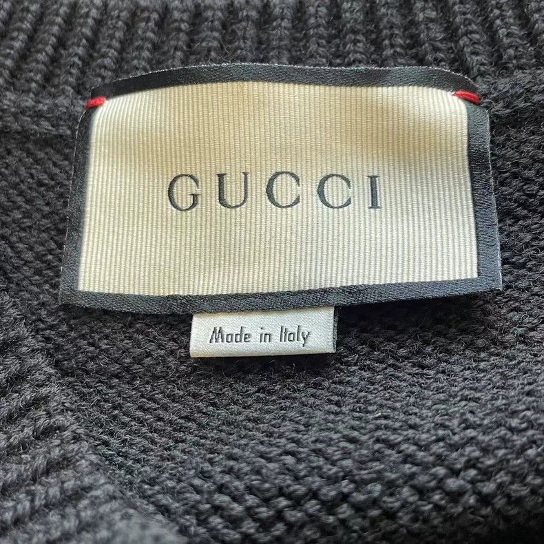 Gucci Gucci Little bee embroidered v-neck sweater 2502-Nextarrow Size US L / EU 52-54 / 3 - 3 Thumbnail