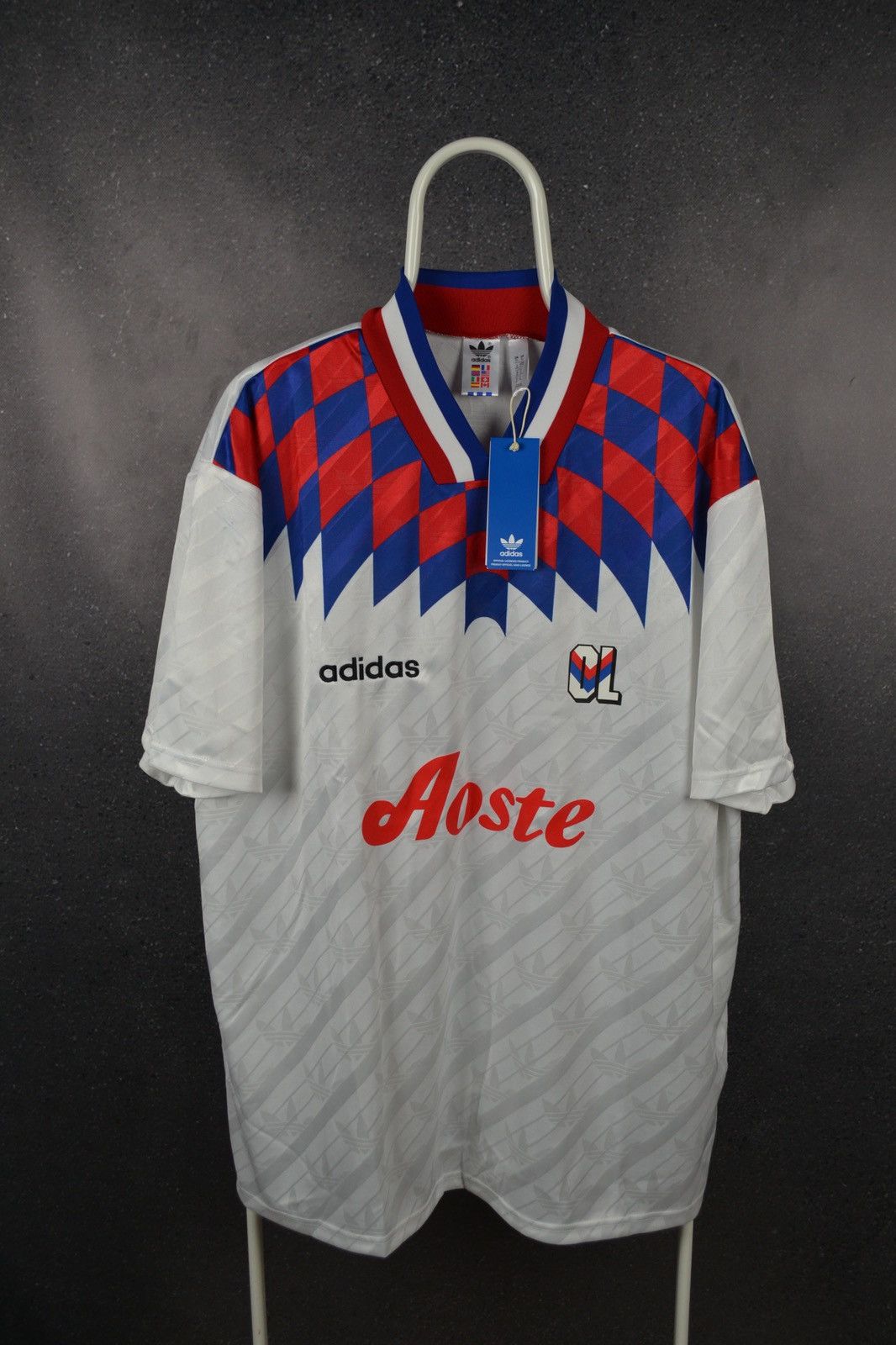 Adidas Olympique Lyonnais Lyon Football Shirt Soccer Adidas Retro Size US XL / EU 56 / 4 - 1 Thumbnail