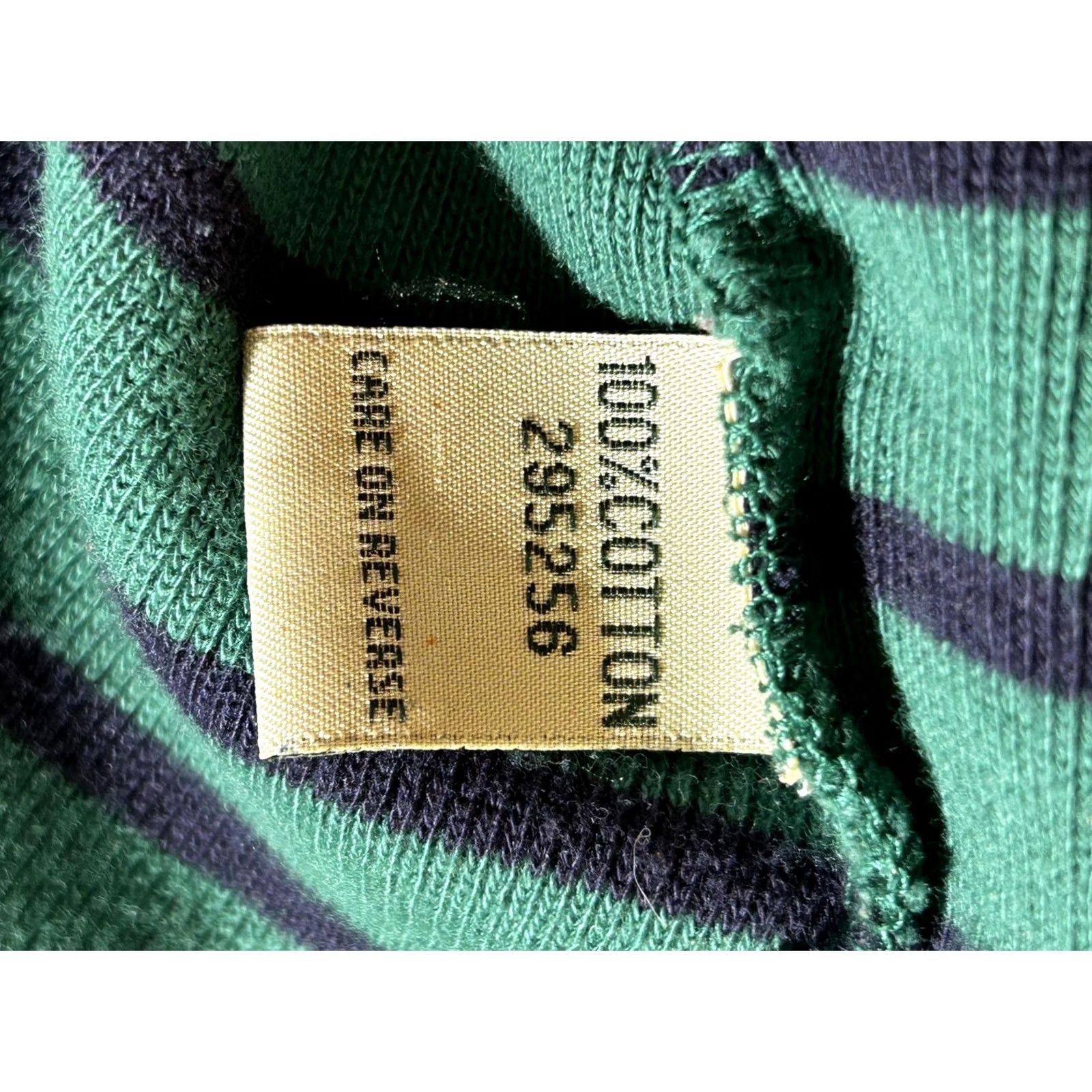 Vintage LL Bean Womens Small Green Striped Knit Sweater Hooded Full Zip Pockets Casual Size S / US 4 / IT 40 - 7 Thumbnail