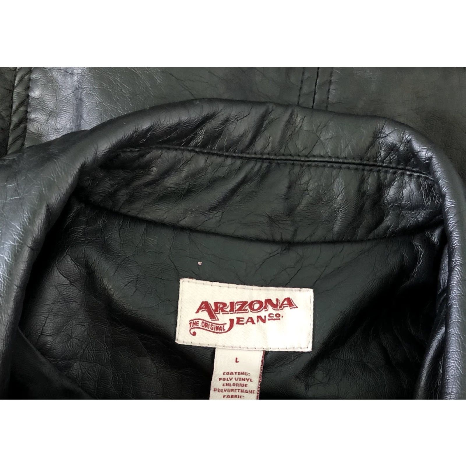 Vintage Arizona Motorcycle Jacket L Black Faux Leather Arizona Brand Women's Short Sleeve? Size L / US 10 / IT 46 - 5 Thumbnail