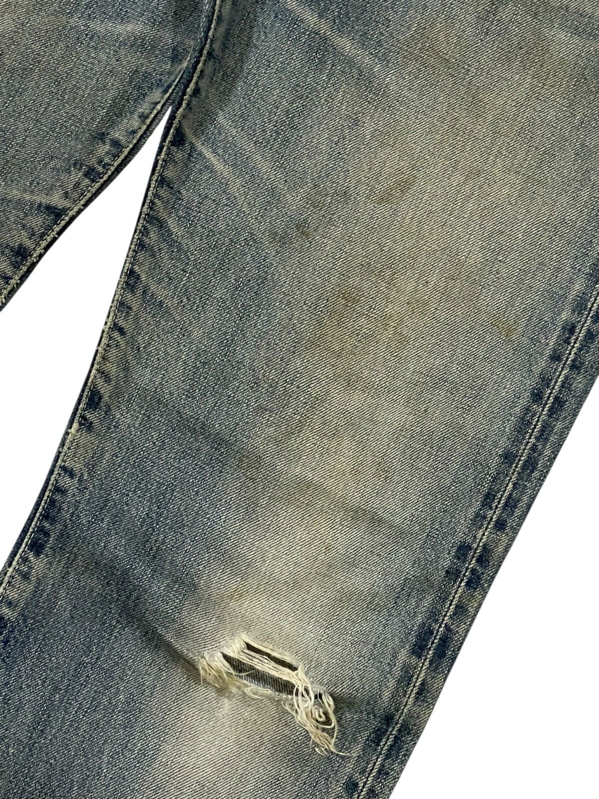 Vintage SELVEDGE💥 Vintage 00s Edwin 505 Blue Dirt Washed Denim Jeans Size US 31 - 6 Thumbnail