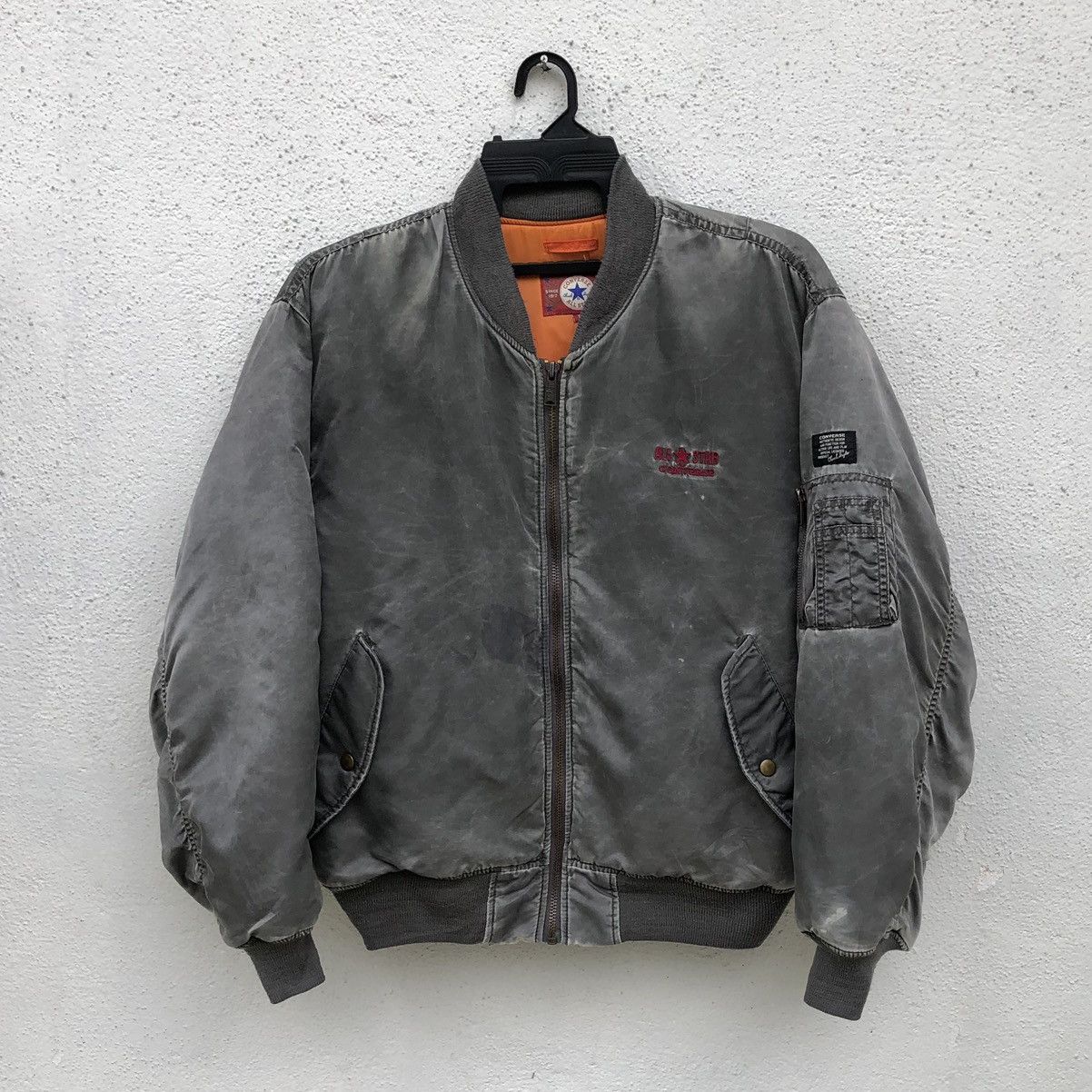Converse Vintage Converse Sun Faded Ma-1 Bomber Jacket Size US L / EU 52-54 / 3 - 3 Thumbnail