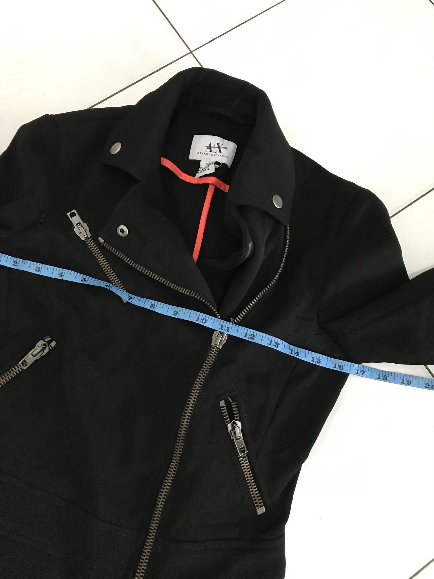 Armani Exchange Armani Schott Style Long Zipper Jacket Size US XS / EU 42 / 0 - 6 Thumbnail