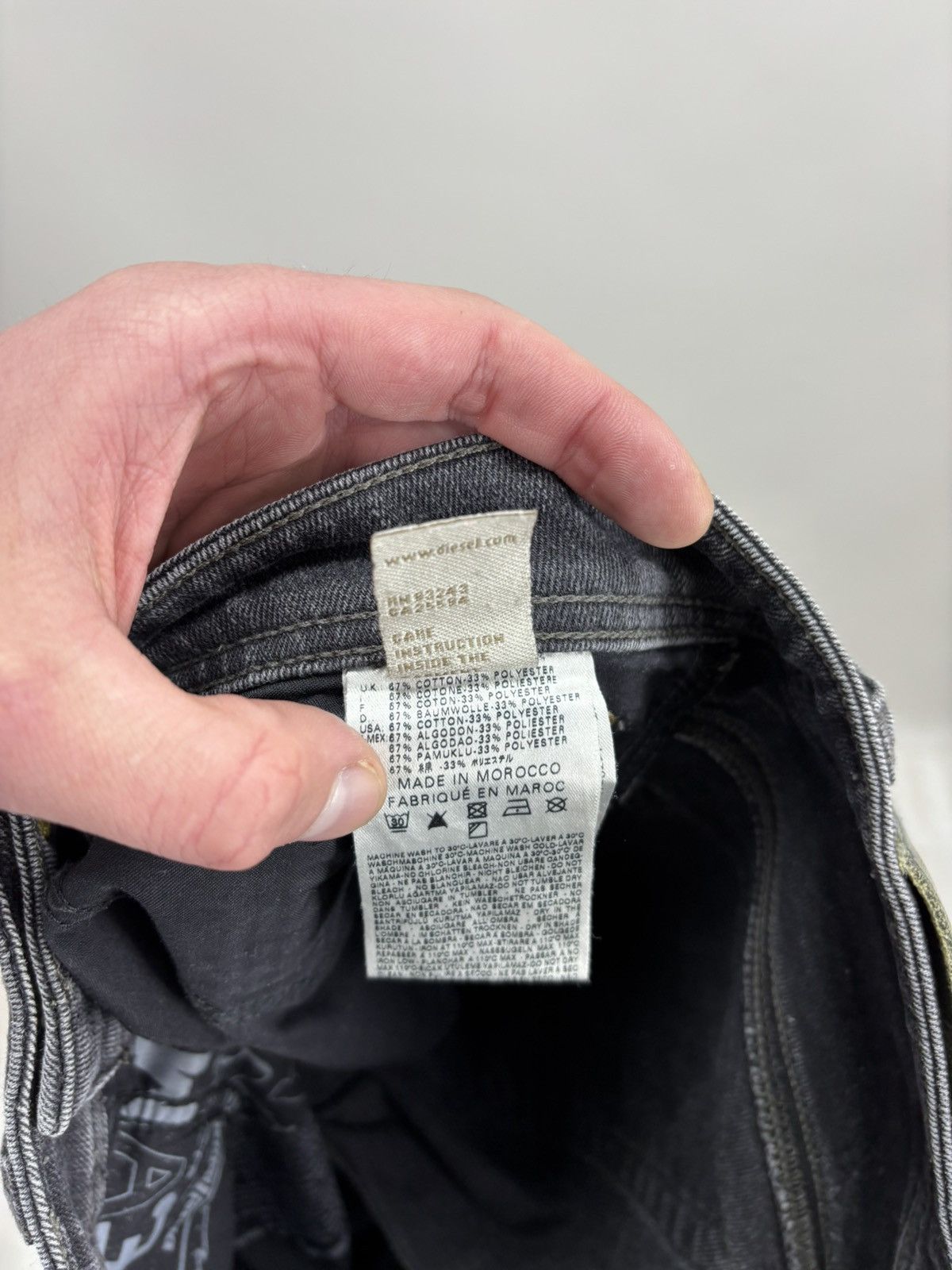 Diesel Mens jeans Diesel Size 29 Color Black Size US 29 - 9 Thumbnail