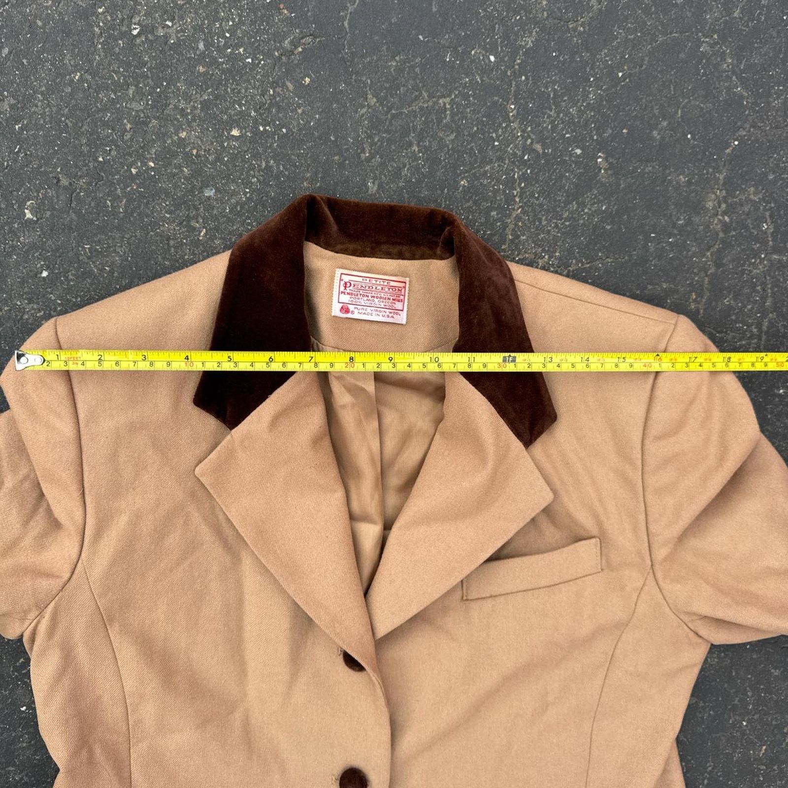 Pendleton Vintage 80s Western Pendleton Women Wool Blazer Petite Size Size ONE SIZE - 8 Thumbnail