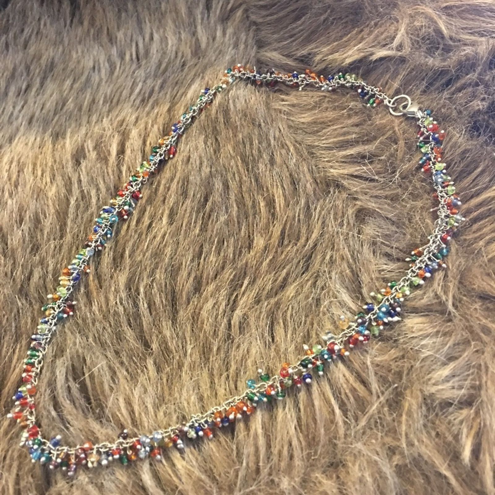 Jewelry Colorful wired seed bead choker necklace Size ONE SIZE - 6 Thumbnail