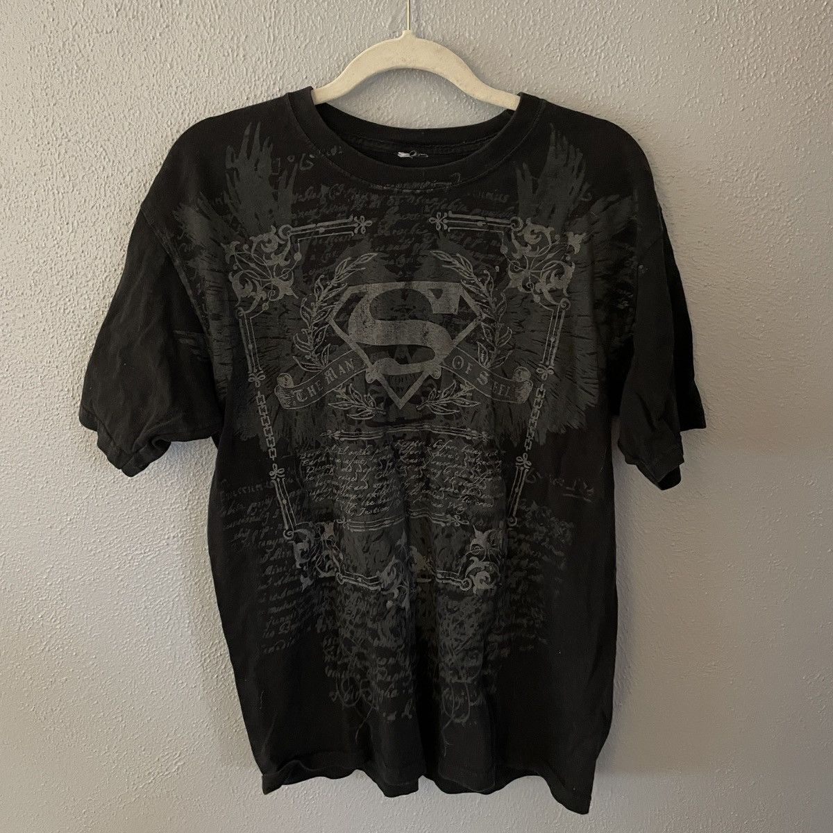 DC Comics × Vintage Vintage DC Black Grey Superman Graphic T Shirt Men’s Size L Size US L / EU 52-54 / 3 - 1 Thumbnail