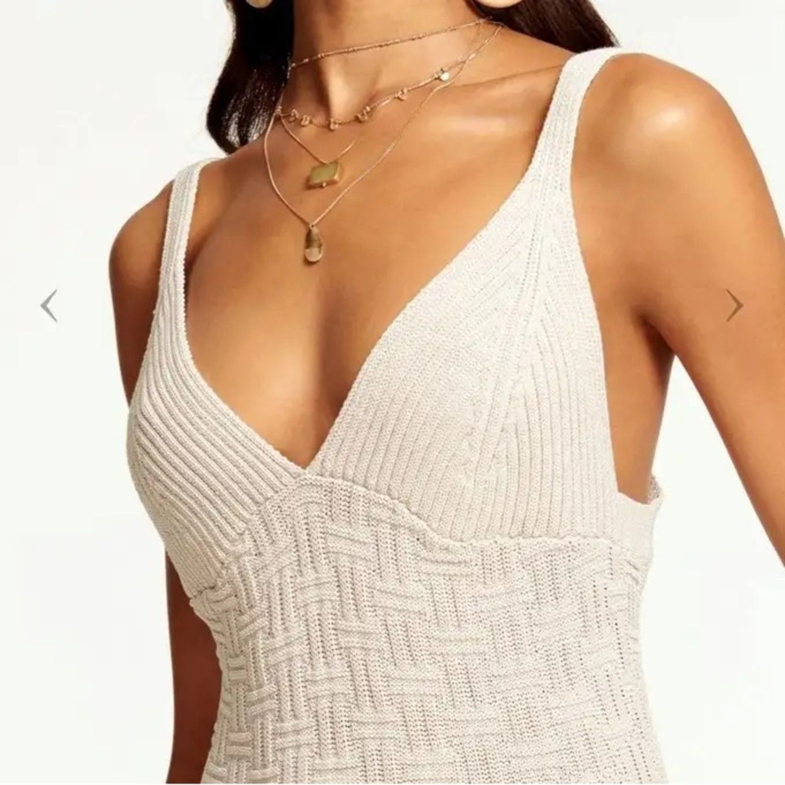Ramy Brook Ramy Brook DONOVAN KNIT MIDI DRESS Sand XL Size XL / US 12-14 / IT 48-50 - 6 Thumbnail