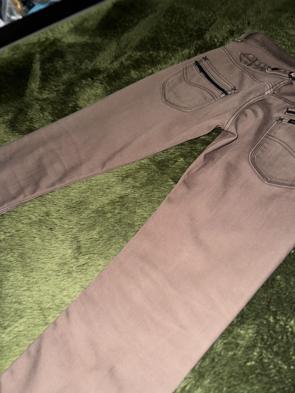 Lee [28] 00s LEE Japan Cinch-Back Cotton-Blended Pants Brown Size US 29 - 11 Thumbnail
