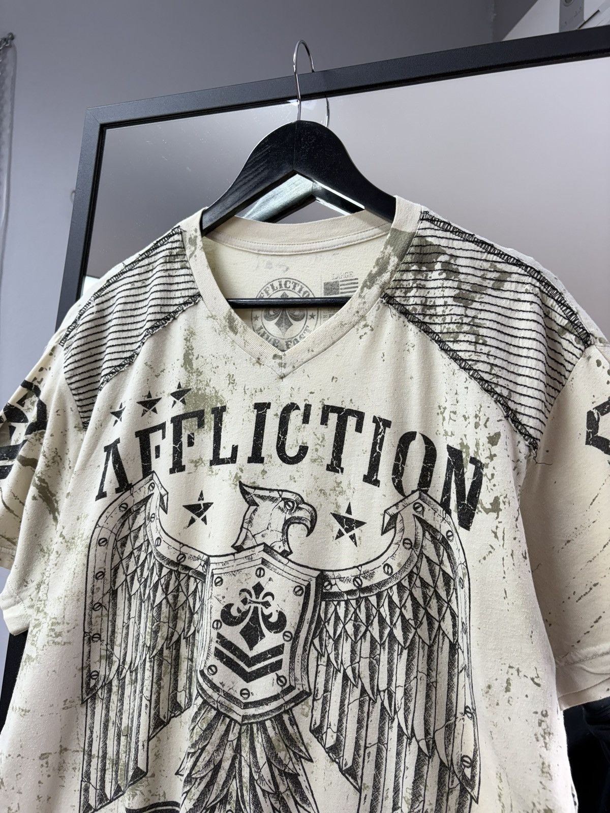 Affliction Affliction Skull T Shirt Y2K Vintage MMA Graphic Archive Tee Size US XL / EU 56 / 4 - 4 Thumbnail