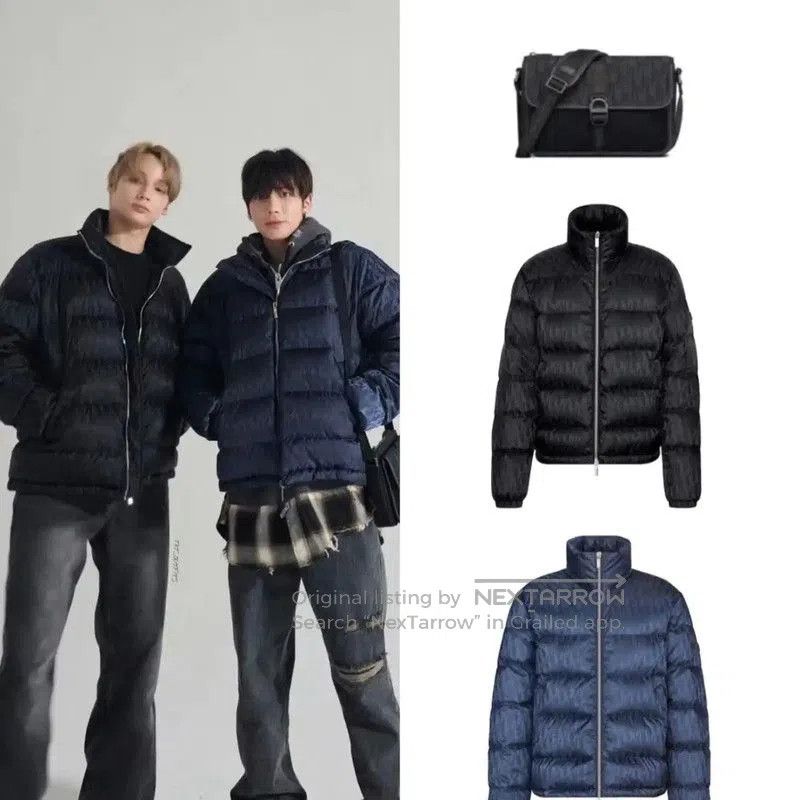 Dior Dior Men's Blue Cashmere Blend Puffer Jacket . Size US M / EU 48-50 / 2 - 8 Thumbnail